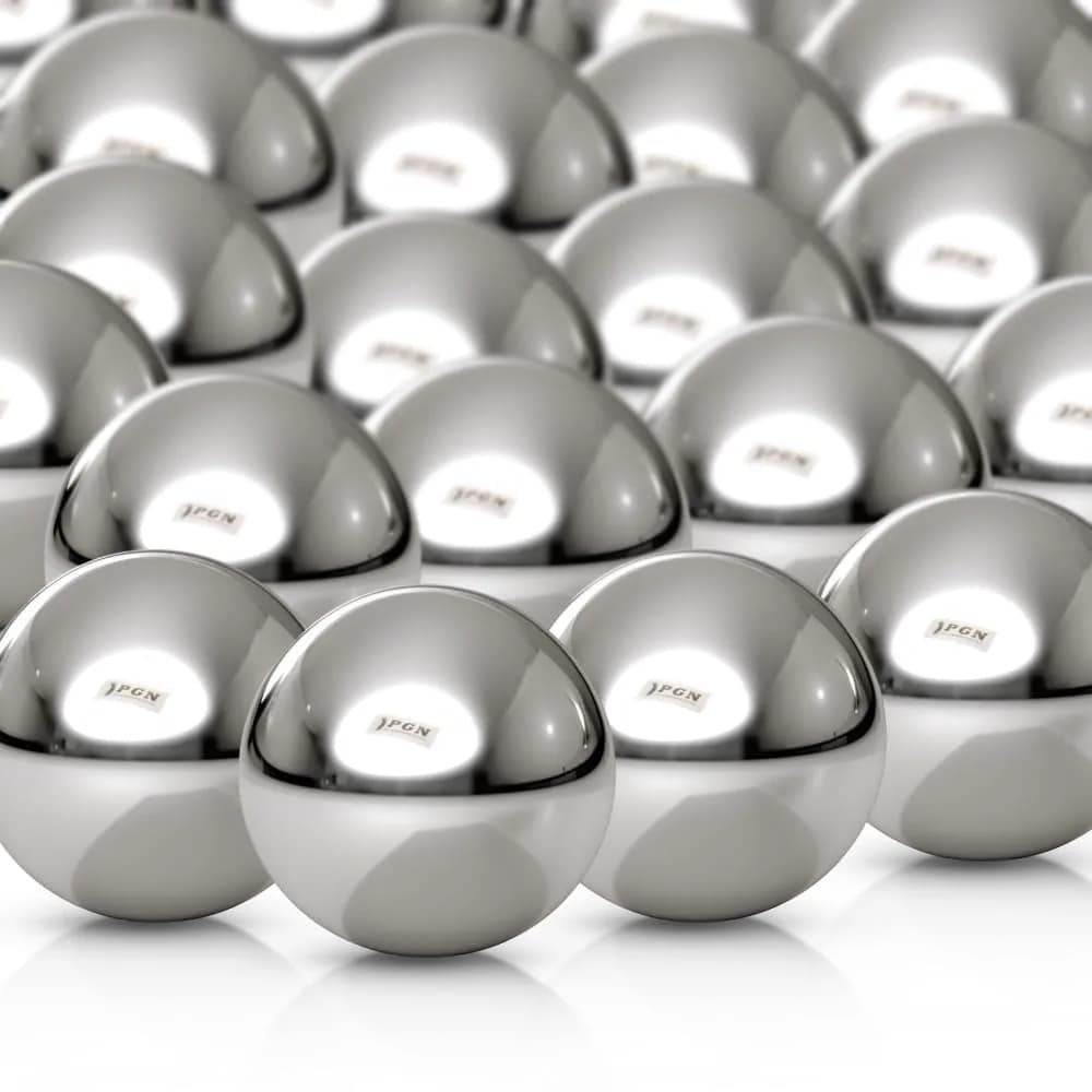 PGN Bearings 5/8" Chrome Steel Bearing Balls G25 (100 Pcs, 15.875mm) | Precision Grade 25 Balls - main product image