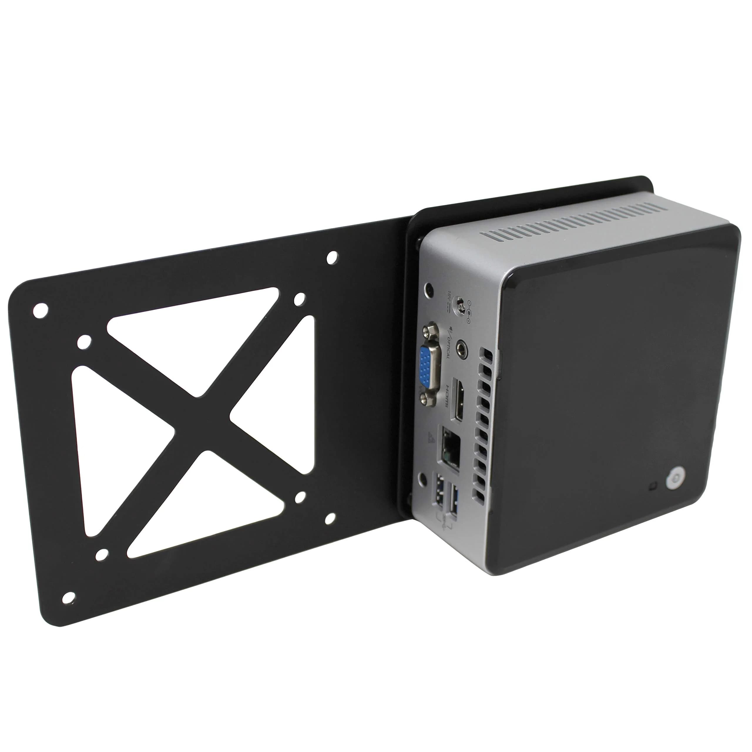 HumanCentric Mounting Bracket for Intel NUC mini pc VESA Monitor Arm 75x75 | Supports 75x75 & 100x100 Patterns