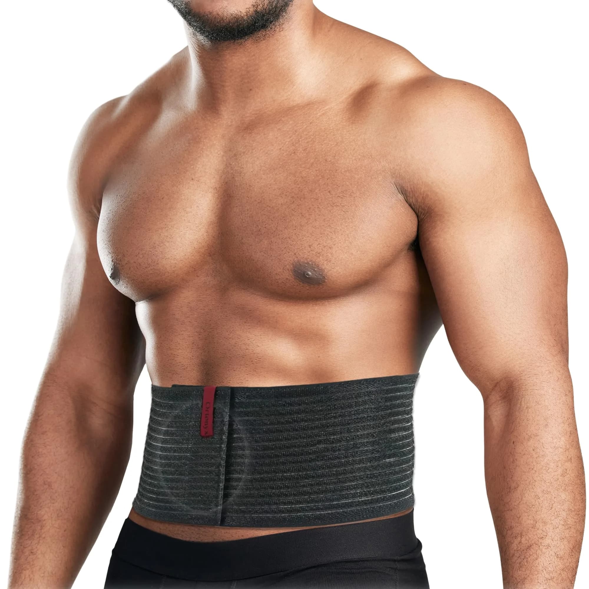 ORTONYX Umbilical Hernia Belt for Men Women, 6.25" Abdominal Support, Adjustable, Lightweight & Discreet