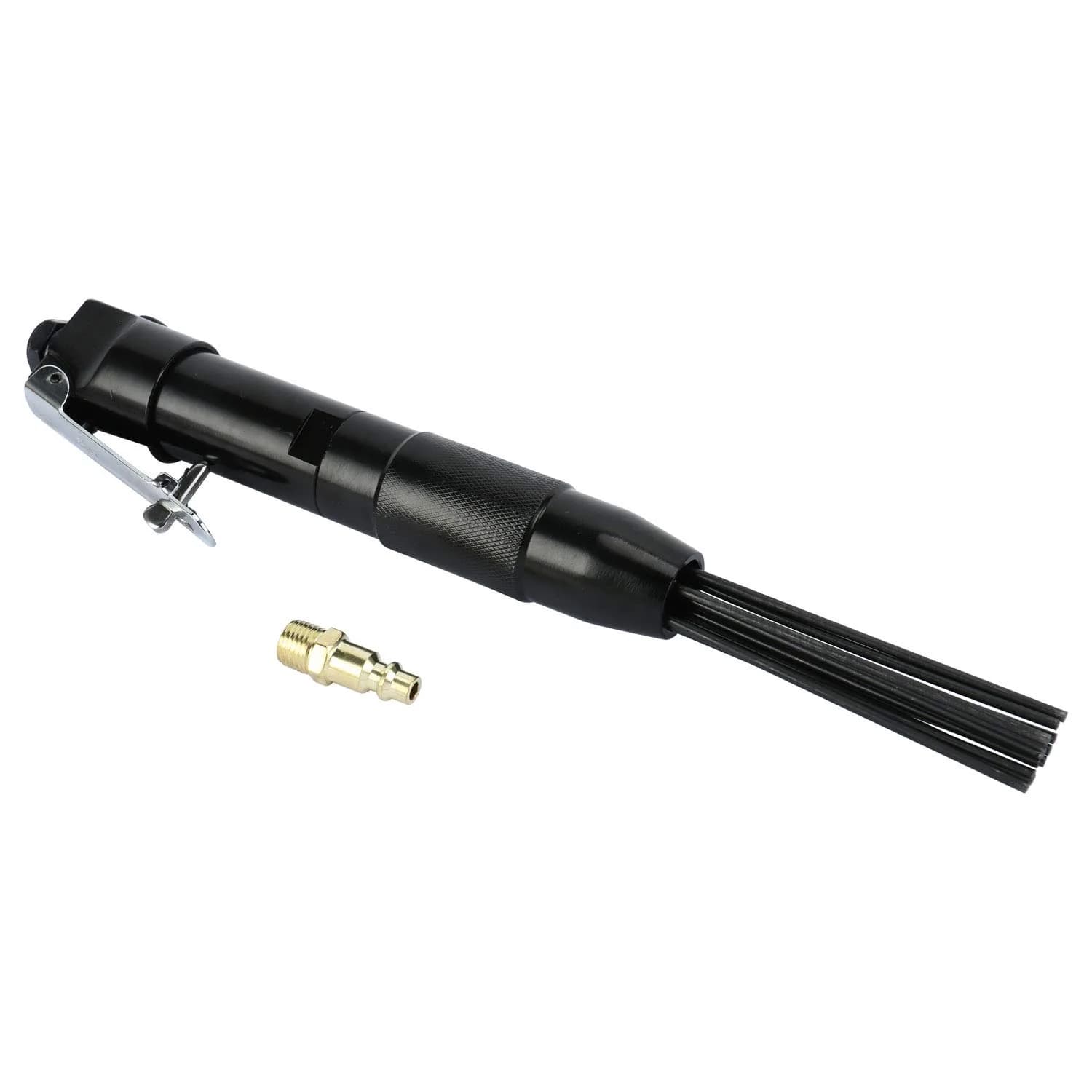 8MILELAKE Compact Air Needle Scaler with 12 Hardened Steel Needles | 4000 BPM Rust Paint Remover - main product image