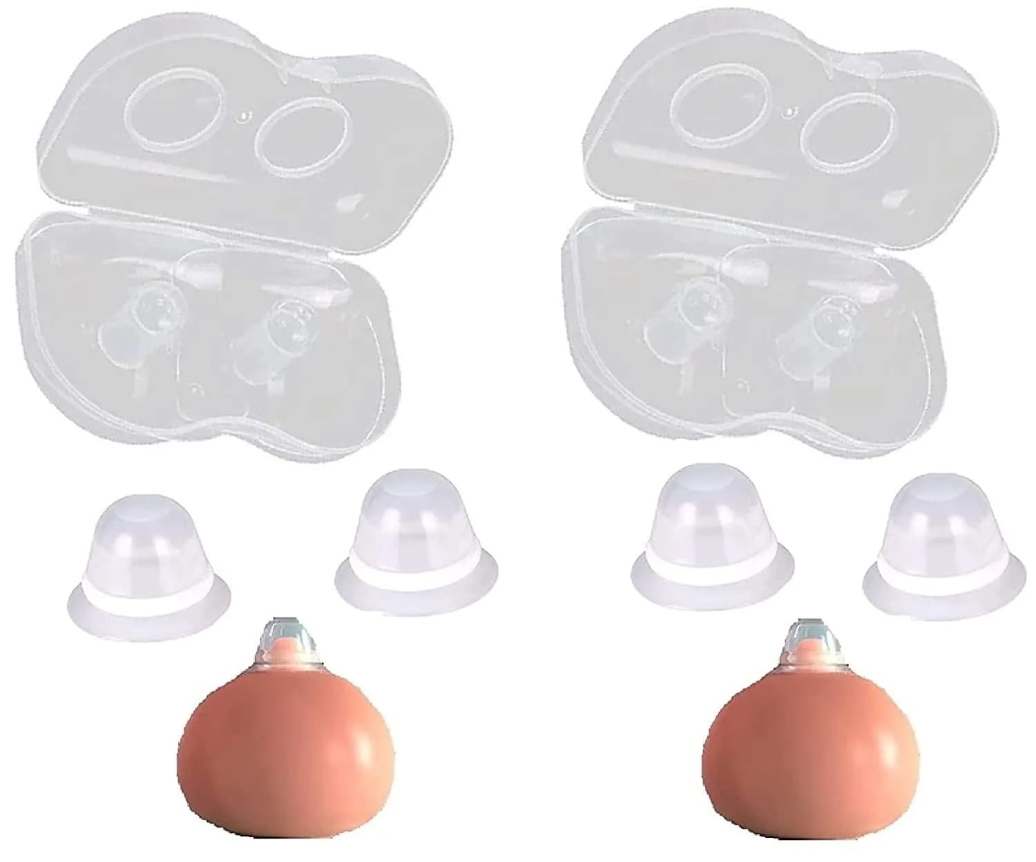 Finever Clear Nipple Corrector Set | 2 Count, Medical Silicone - main product image