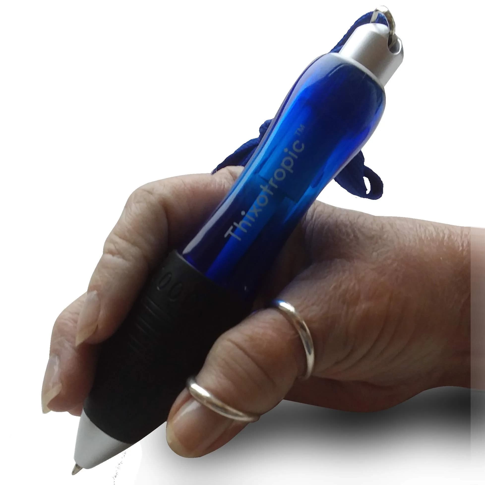 Thixotropic Super Big Fat Pen for Arthritis 5 Pack | Blue Ink, Ergonomic Grip, 0.5mm
