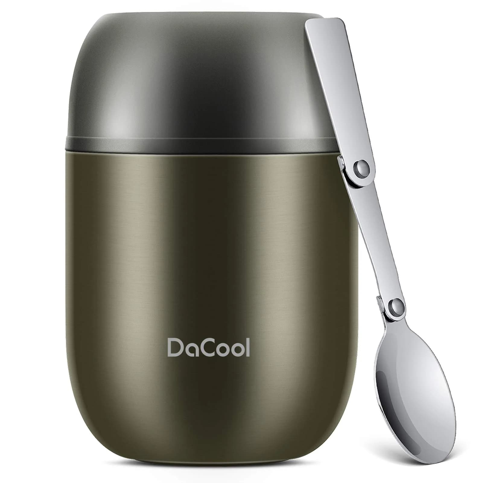 DaCool Food Thermo Insulated Food Jar 16oz | Leak-Proof Hot & Cold Food Container