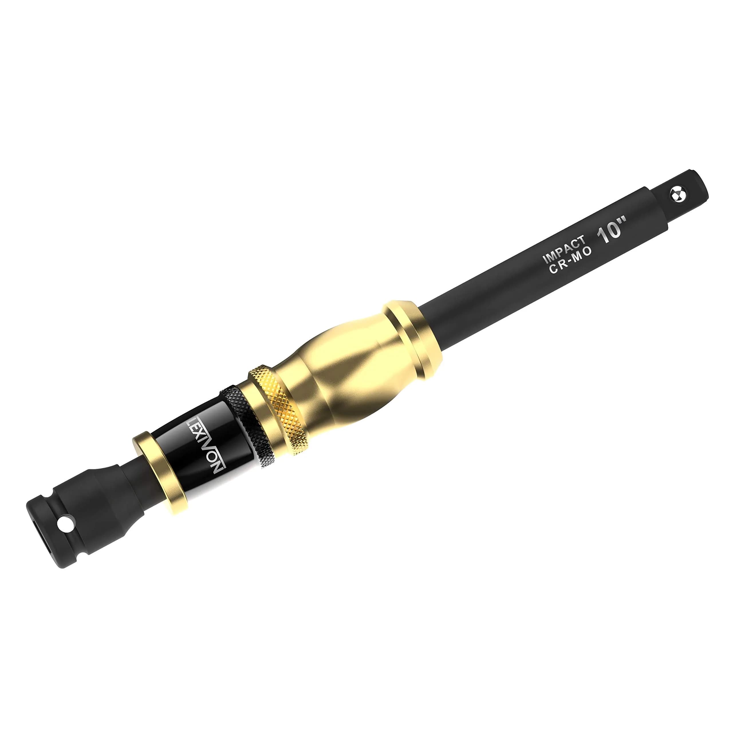 LEXIVON 1/2" Impact Extension Bar with Speed Collar 10" | Cr-Mo Steel, 3-Position Handle, Impact Grade (LX-116) - main product image