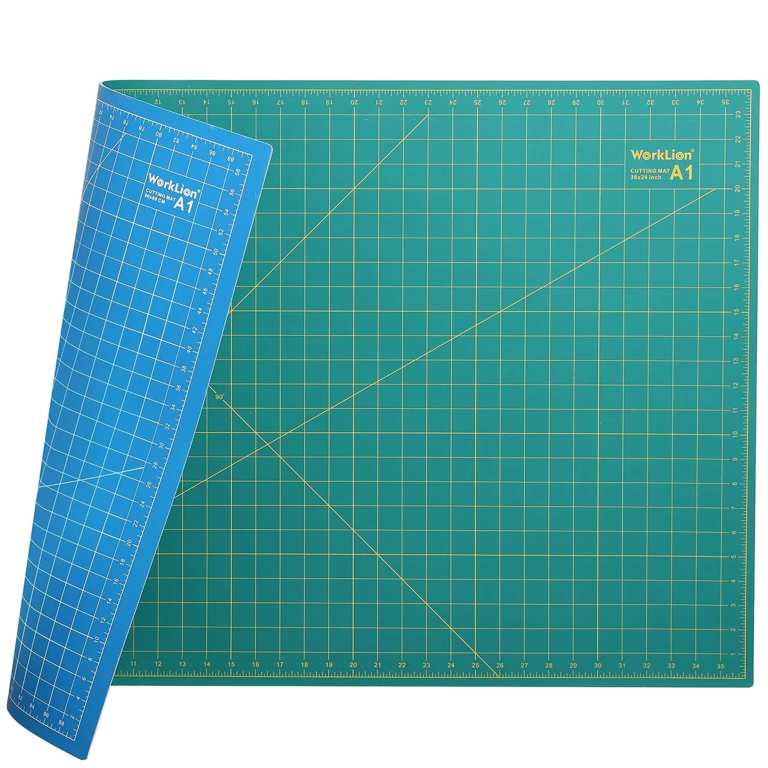 WORKLION 24" x 36" Self Healing PVC Cutting Mat, Double Sided, Gridded for Sewing & Crafting (93.5 x 63cm) - main product image