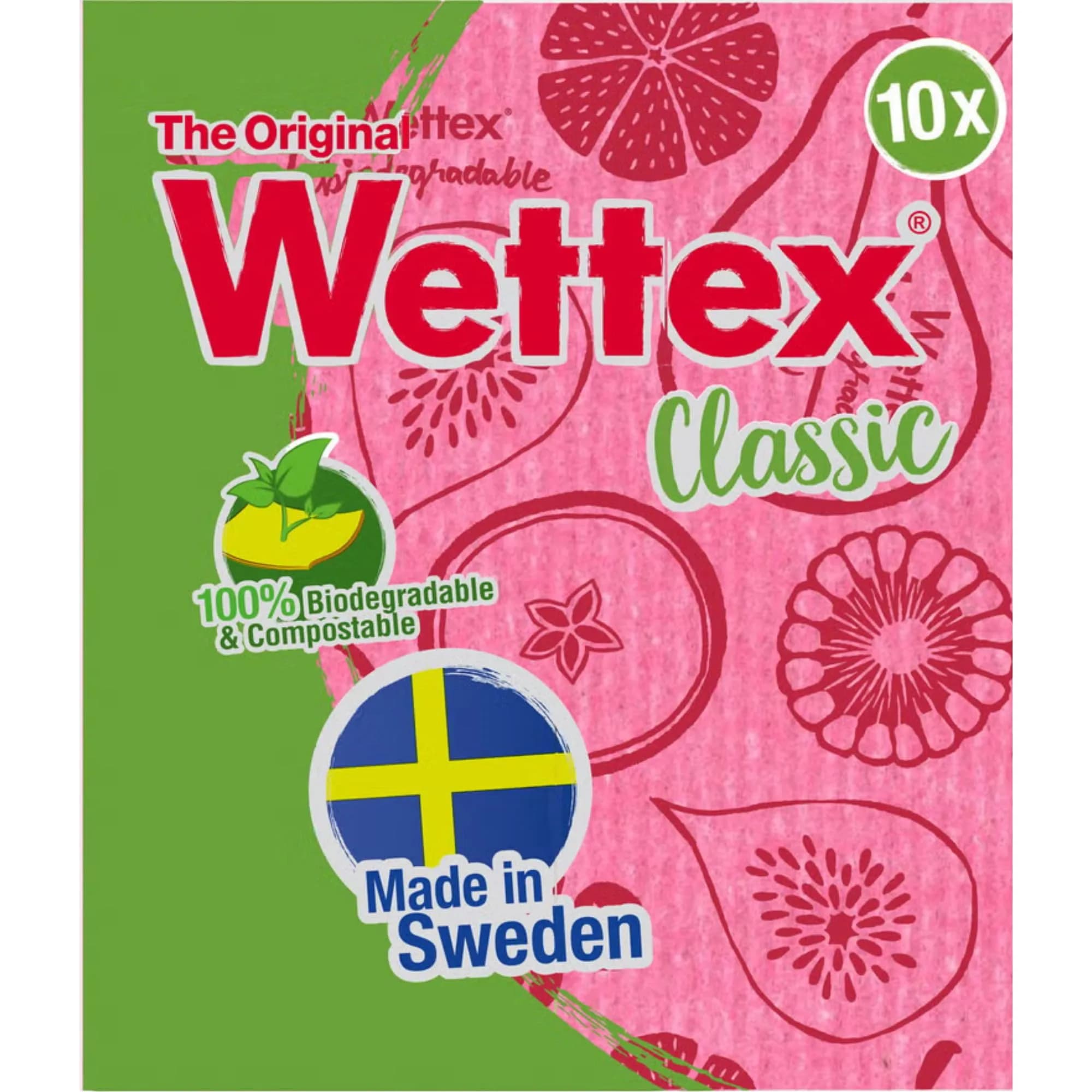 Wettex The Original Swedish Dishcloth for Kitchen 10 Pack | Reusable & Eco-Friendly (70% Cellulose, 30% Cotton) in India