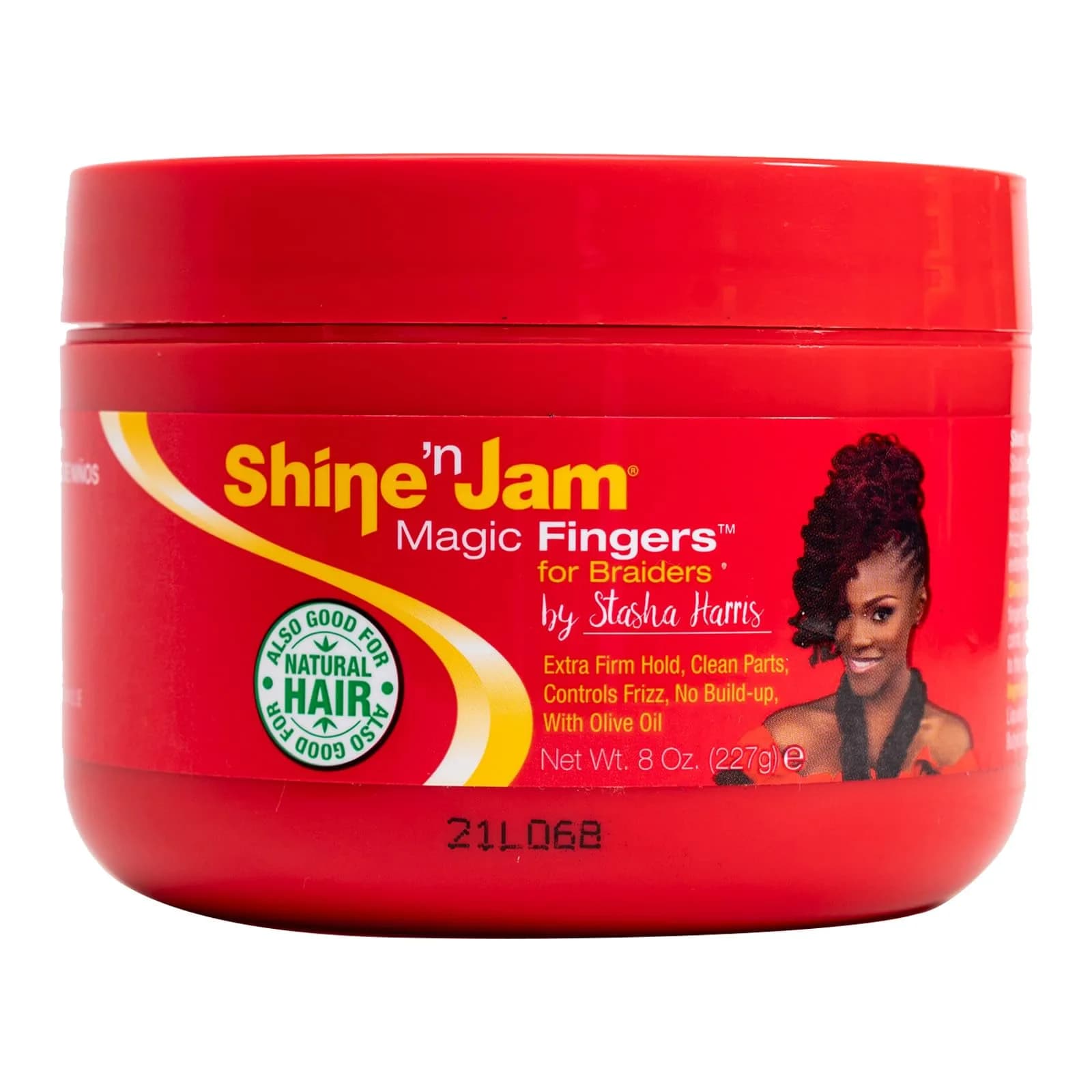 AmPro Shine-n-Jam Magic Fingers Gel for Braids 237ml (8 fl oz) | Firm Hold Styling Agent - main product image