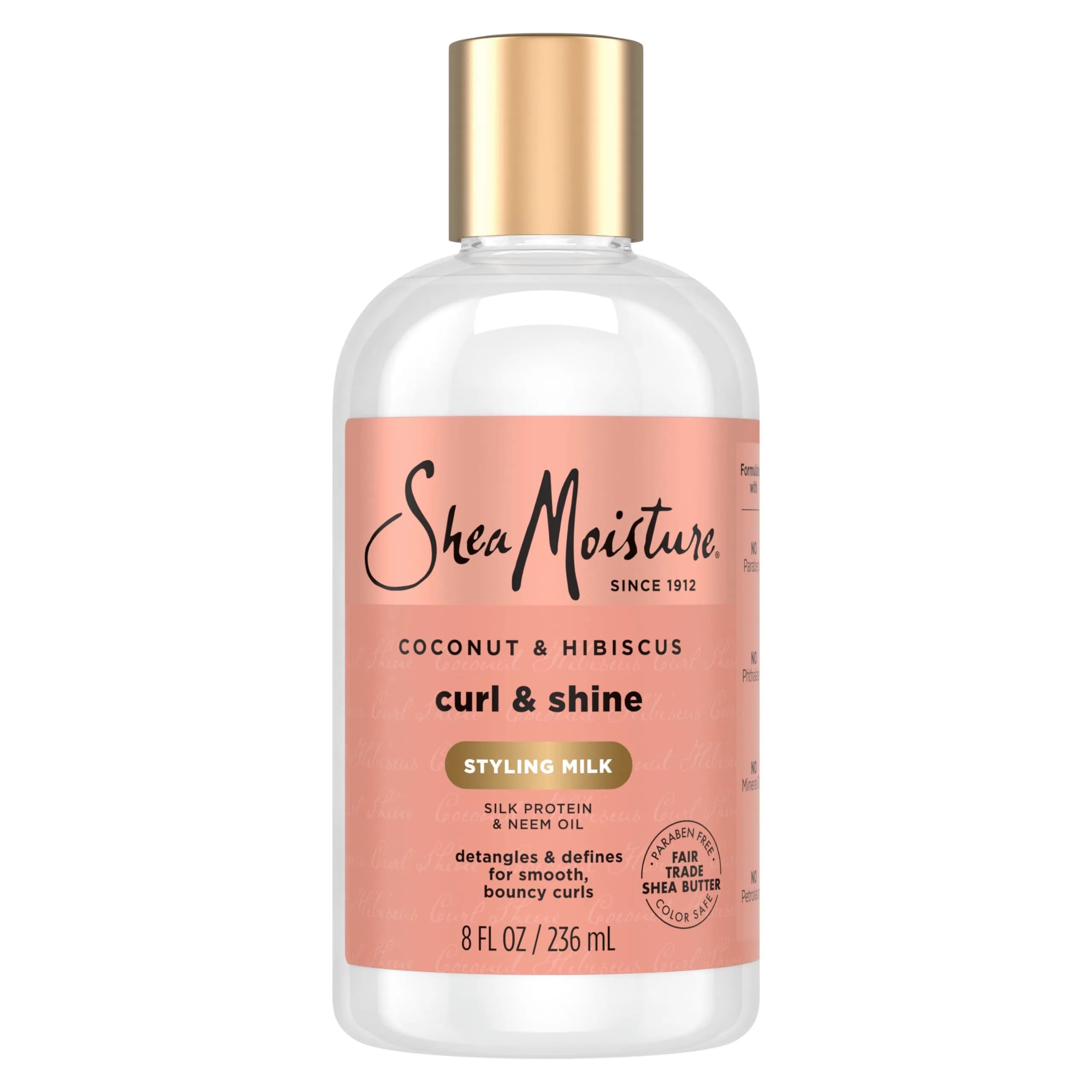 SheaMoisture Curl & Style Milk Coconut & Hibiscus 237ml (8 Fl Oz) | Defines Curls, Controls Frizz - main product image