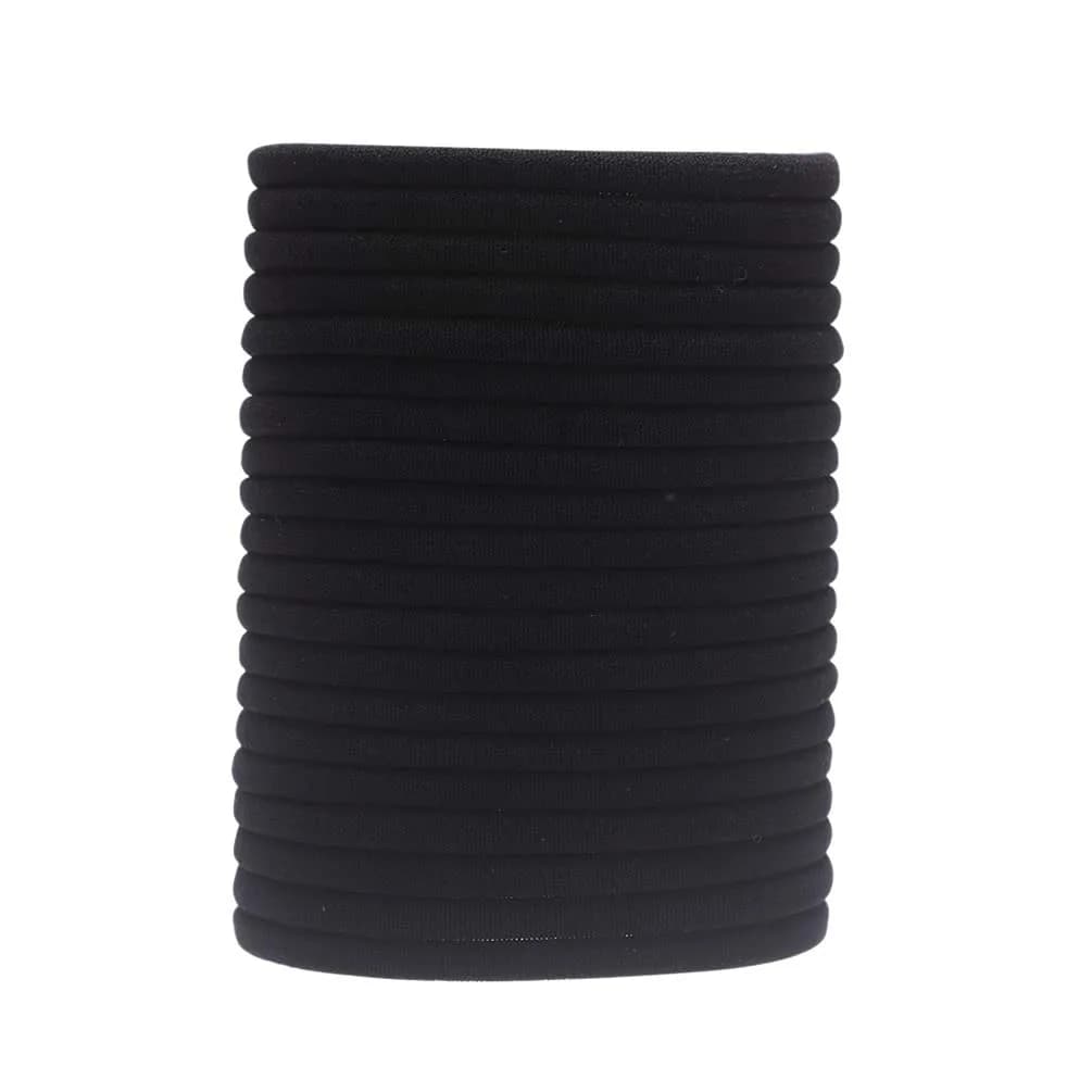 inSowni 50 Pack Super Soft Stretchy DIY Solid Nylon Headbands Baby Hair Bands One Size Fits All (Black) - main product image