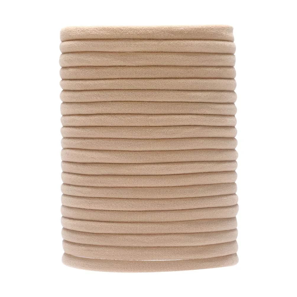 inSowni 50 Pack Super Soft Stretchy DIY Solid Nylon Headbands Baby Hair Bands One Size Fits All (Khaki) - main product image