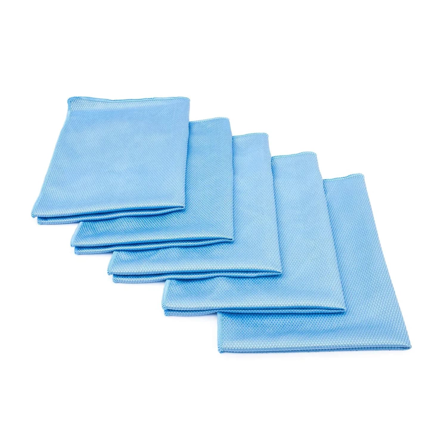 The Rag Company Diamond Weave Glass & Window Towels 40cm x 60cm (16in x 24in) | Streak-Free Shine for Mirrors & Chrome - main product image