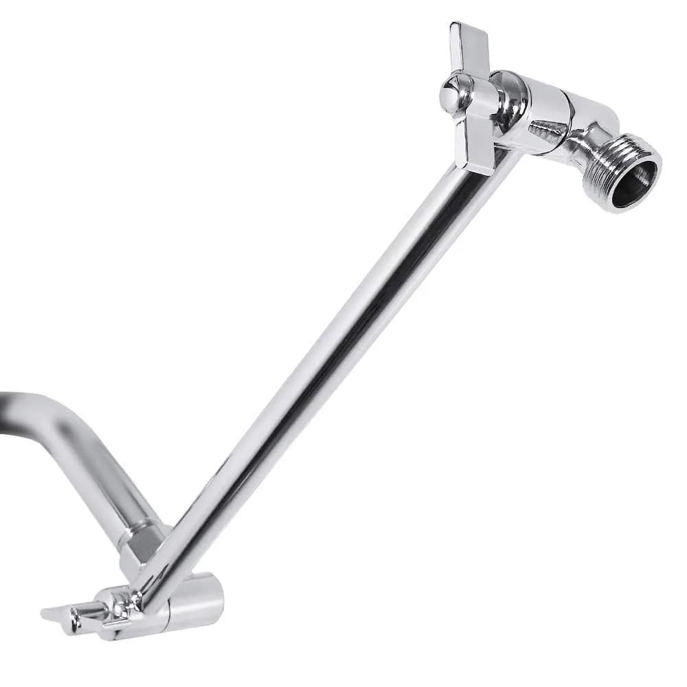 NearMoon Adjustable Shower Arm Extension 27.94 cm (11 Inch) Chrome Finish | Upgrade Shower Experience