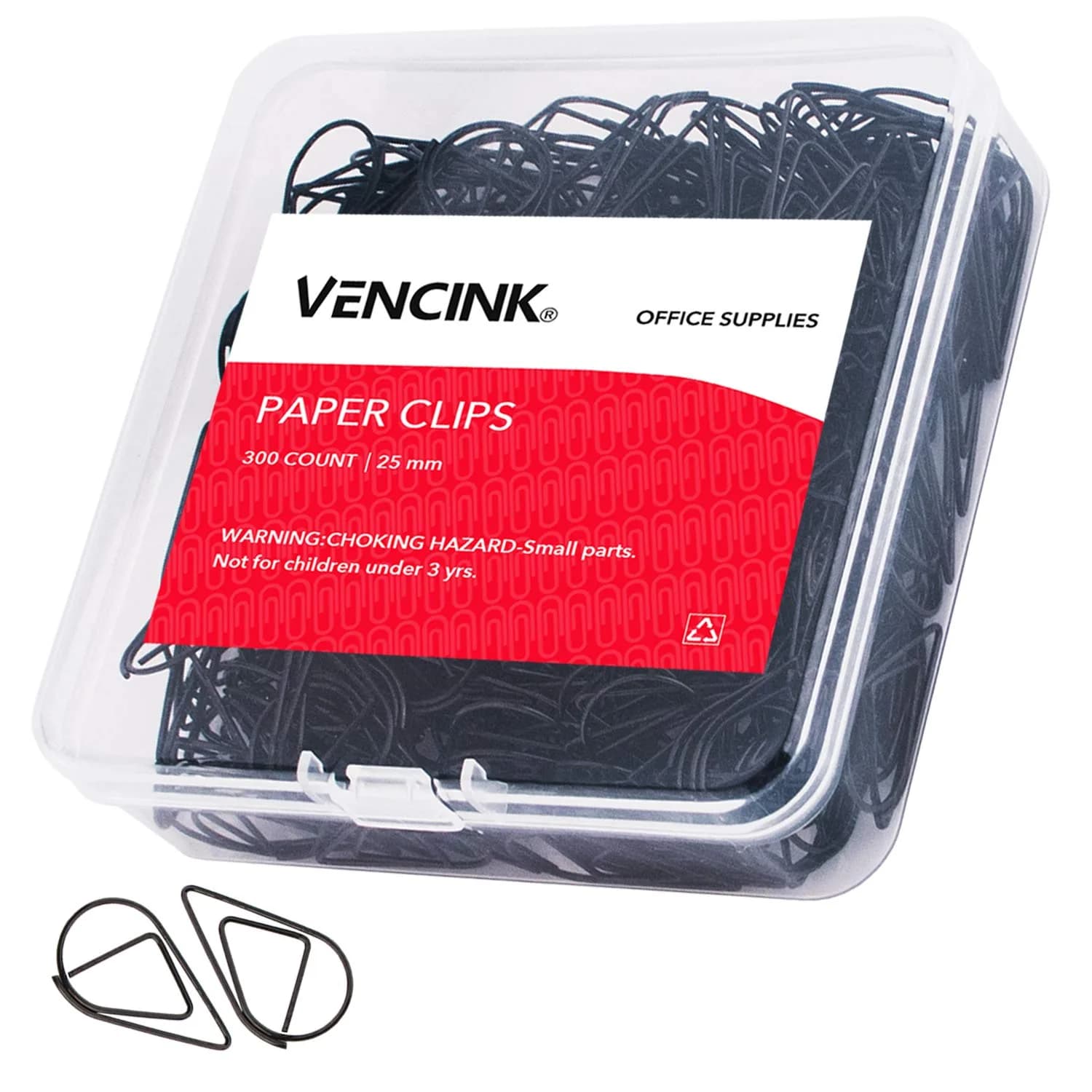 VENCINK Gold Paper Clips 300 pcs Drop-Shaped | Office & School Supplies