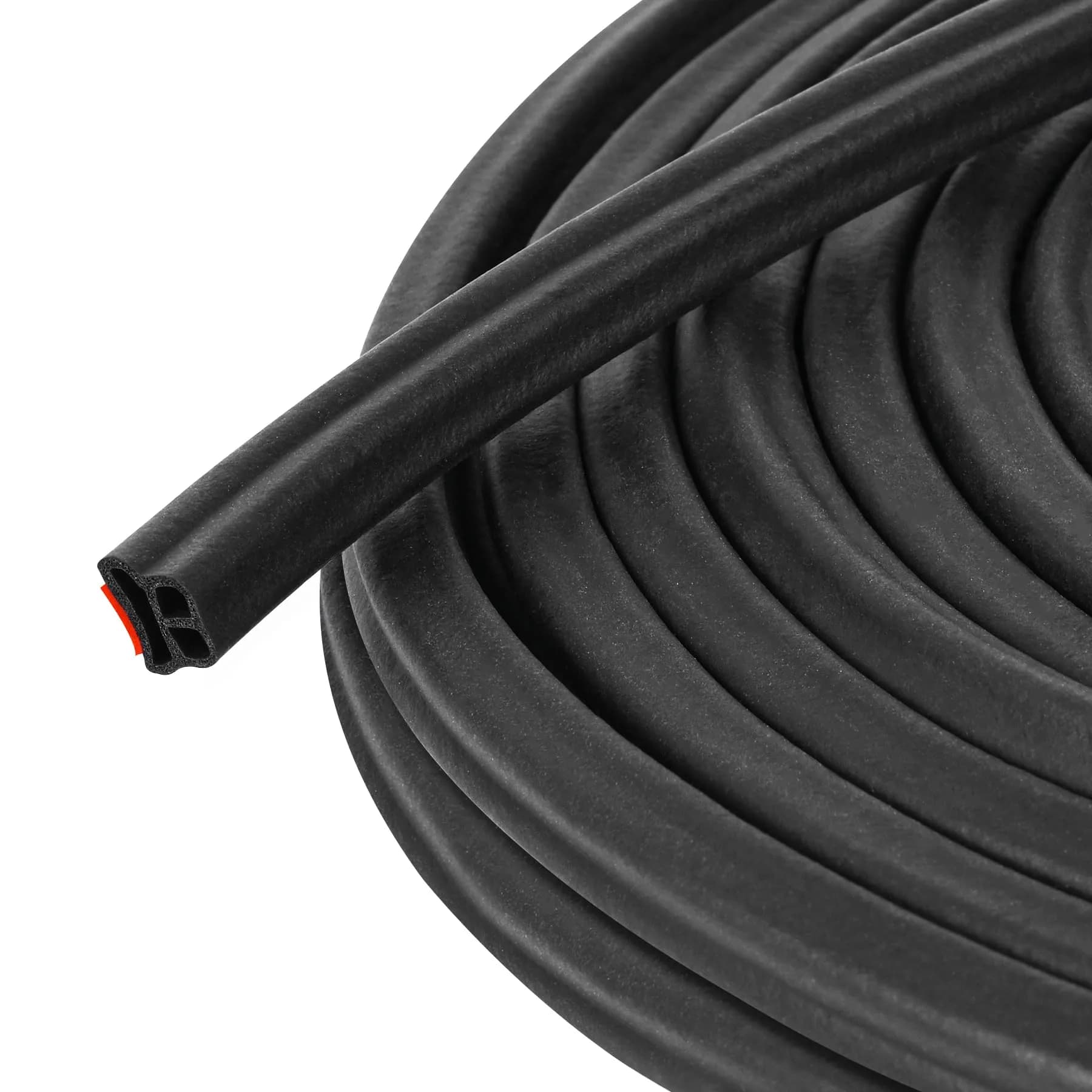CloudBuyer Universal Car Weather Stripping 16.5ft | L-Shape EPDM Rubber Seal for Doors, Windows, Engine Hood - main product image