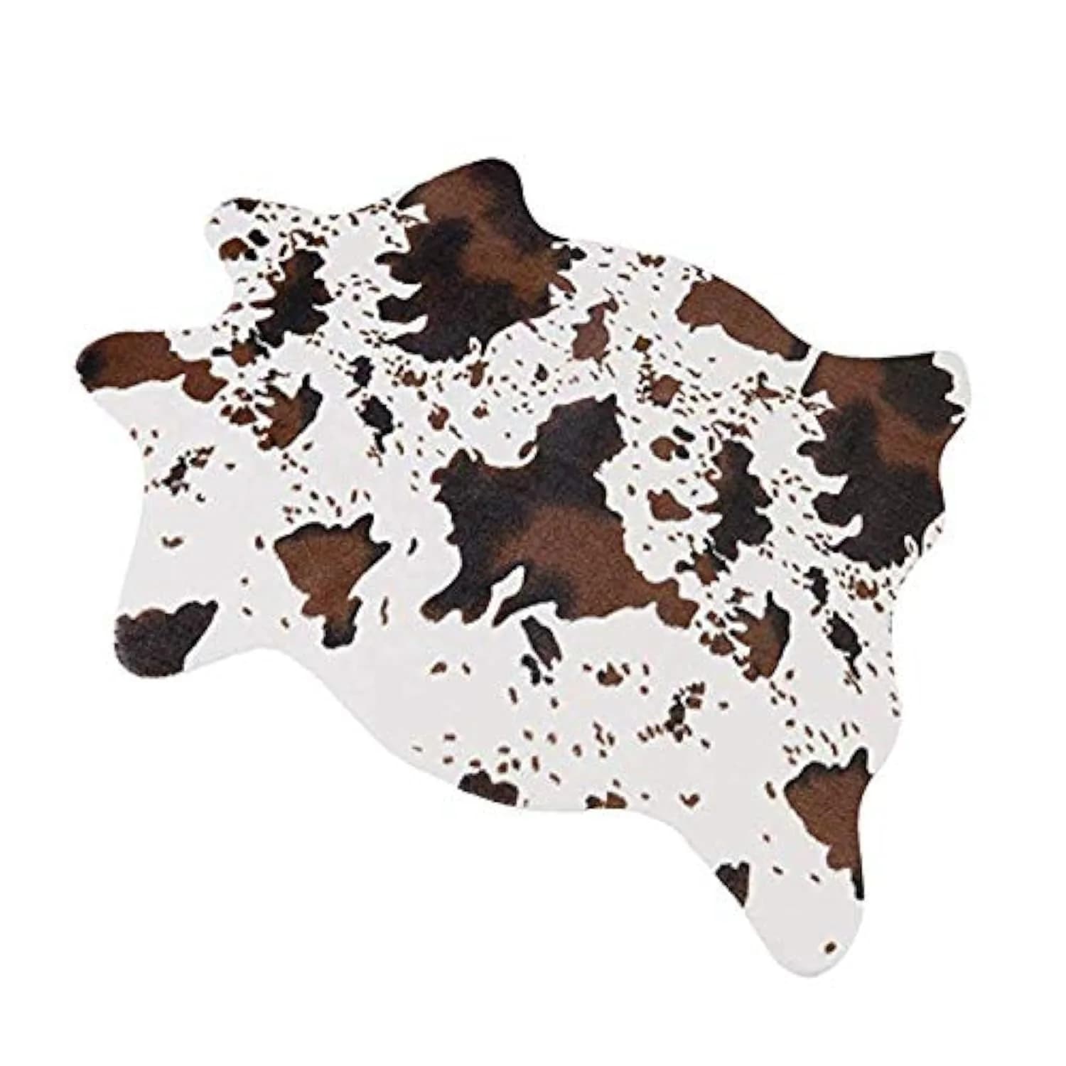 yingda1992 Cut Cow Print Rug 75cm x 110cm (2.5 x 3.6 ft) | Flat Woven Animal Print Carpet for Kids Room - main product image