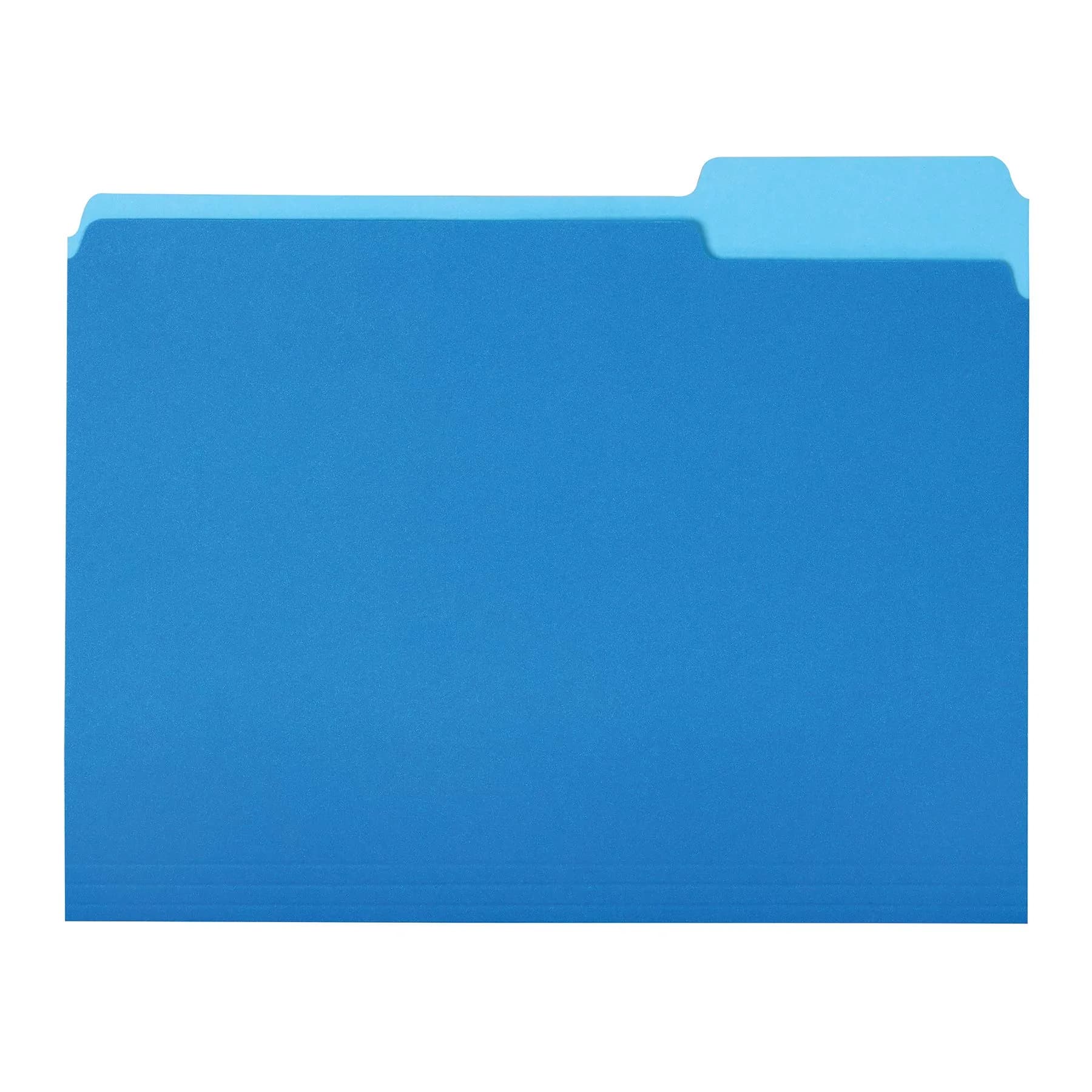 Amazon Basics Blue File Folders 36-Pack | Letter Size, 1/3 Cut Tabs for Organization - main product image
