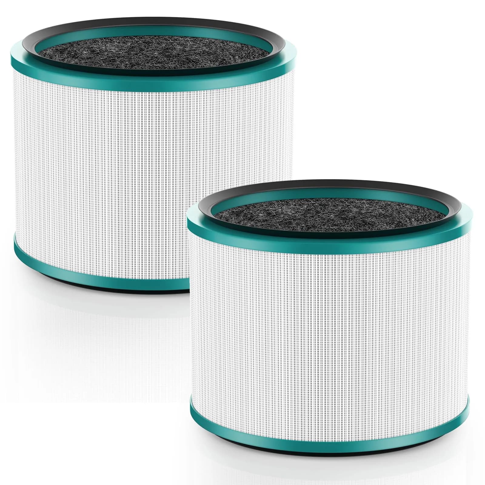 Colorfullife 2PK HP01 HP02 Filter Replacement for Dyson Pure Hot Cool Link | HEPA & Carbon Filter (2 Piece Set, White) - main product image