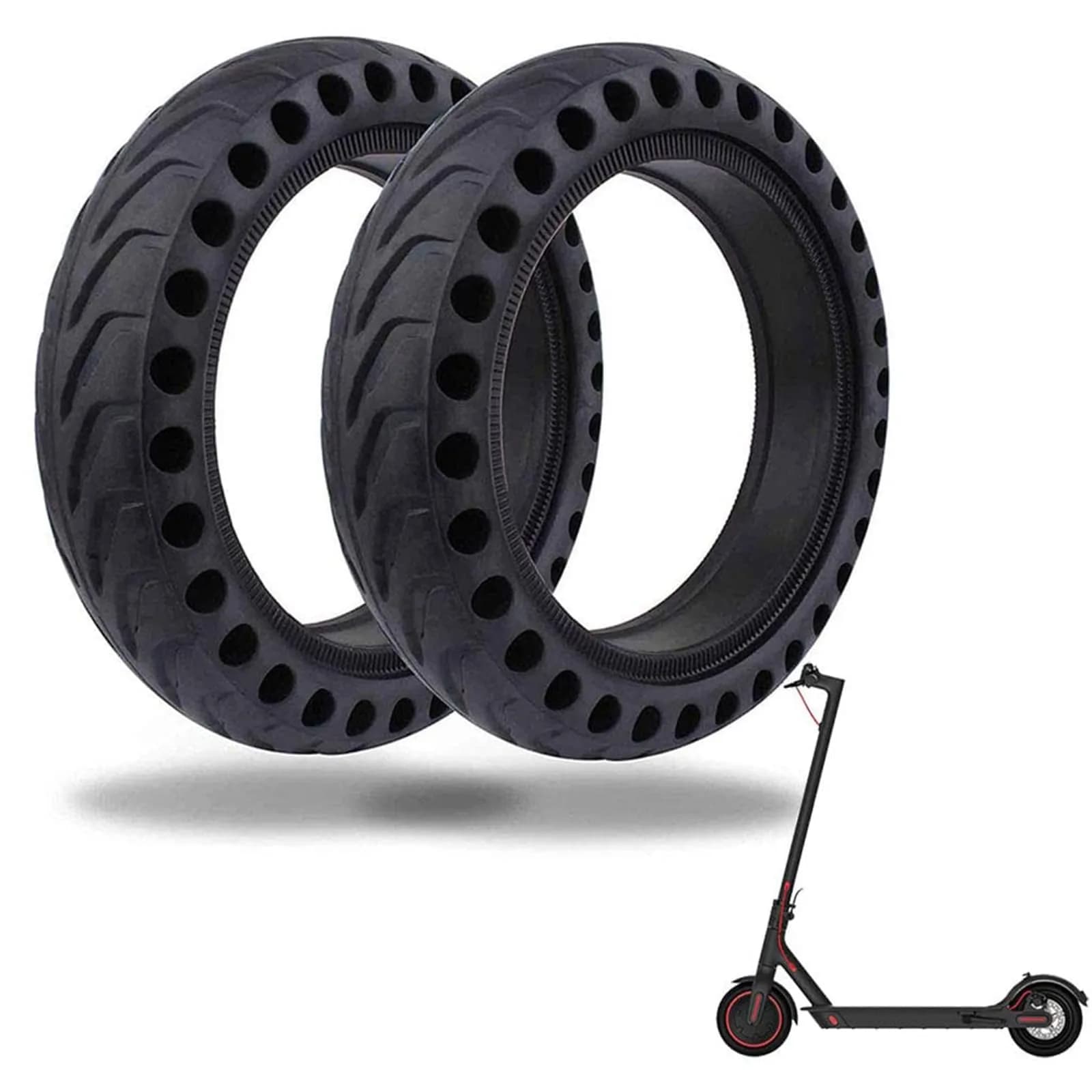 Together-life Solid Tires for Xiaomi M365 & GXL V2 8.5 Inch | Puncture-Proof, Shock-Absorbing - main product image