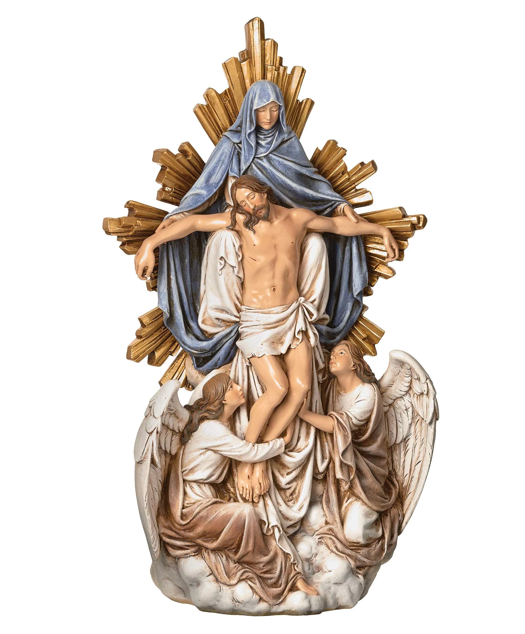 Joseph's Studio Roman Angel with Christ Figurine 13.25-inch | Religious Decor for Home & Office