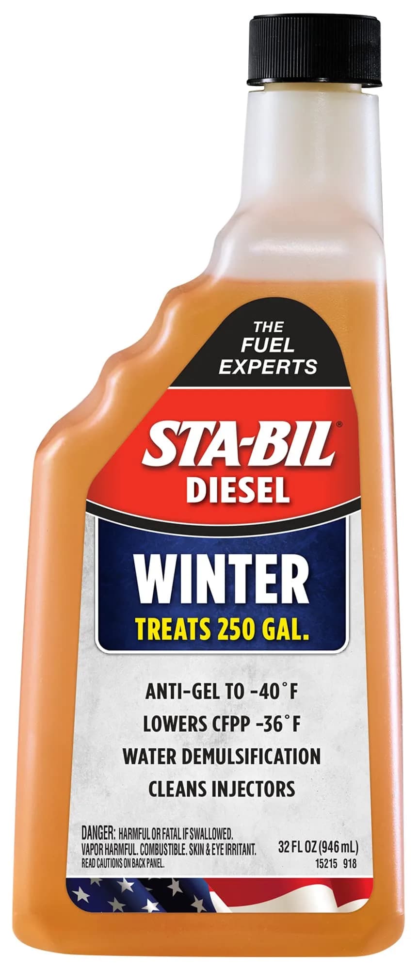 STA-BIL Diesel Winter Anti-Gel Fuel Treatment 32 fl oz | Prevents Gelling to -40°F, Removes Water, Cleans Injectors