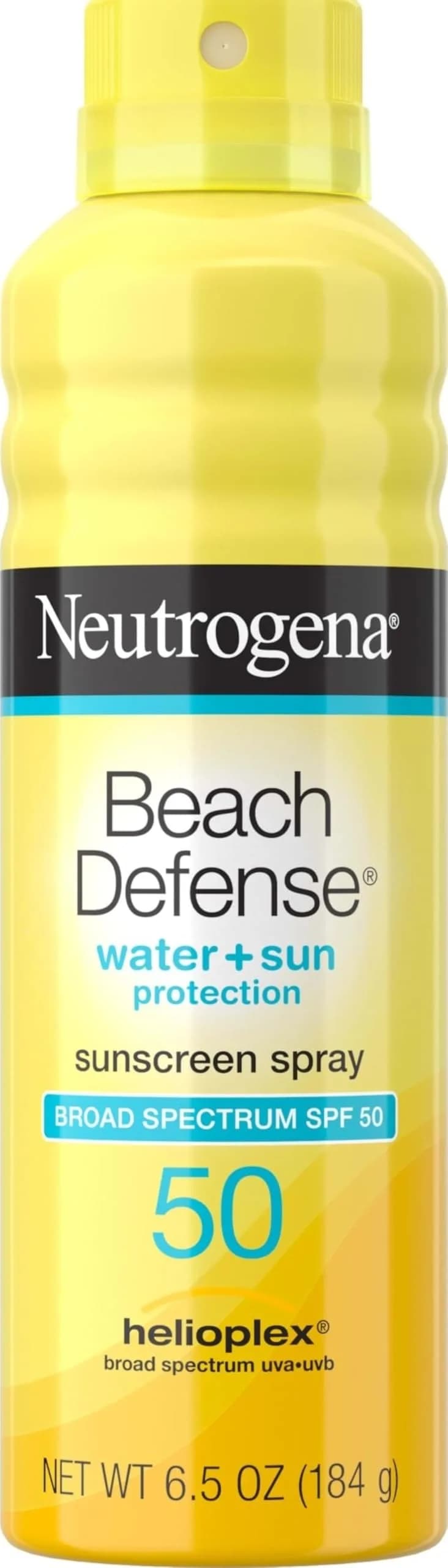 Neutrogena Beach Defense Sunscreen Spray SPF 50, 184 g (6.5 oz) | Water-Resistant 80 Min - main product image