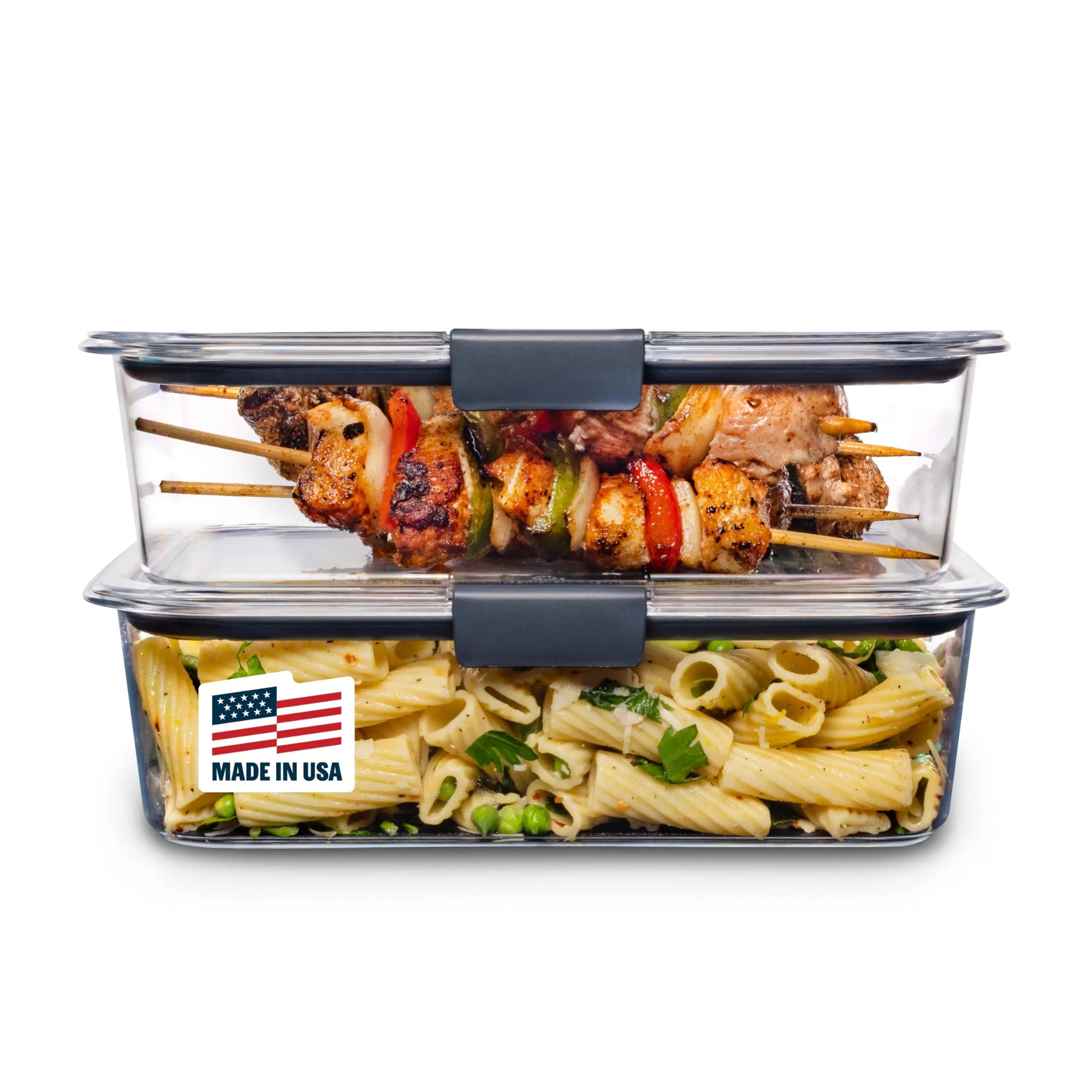 Rubbermaid Brilliance Tritan Food Storage Containers 3.2 Cup (10-Piece Set) | Leak-Proof Meal Prep & Leftovers