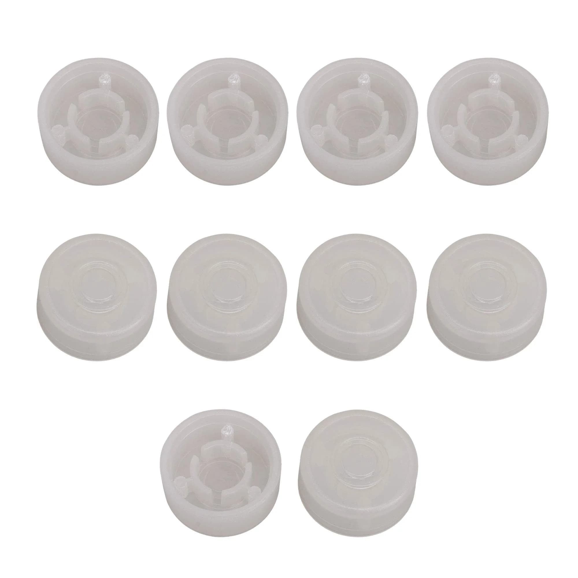 logyues White Guitar Effect Pedal Knob Cap Pack of 10 | Suitable for Beginners & Electric Guitars - main product image