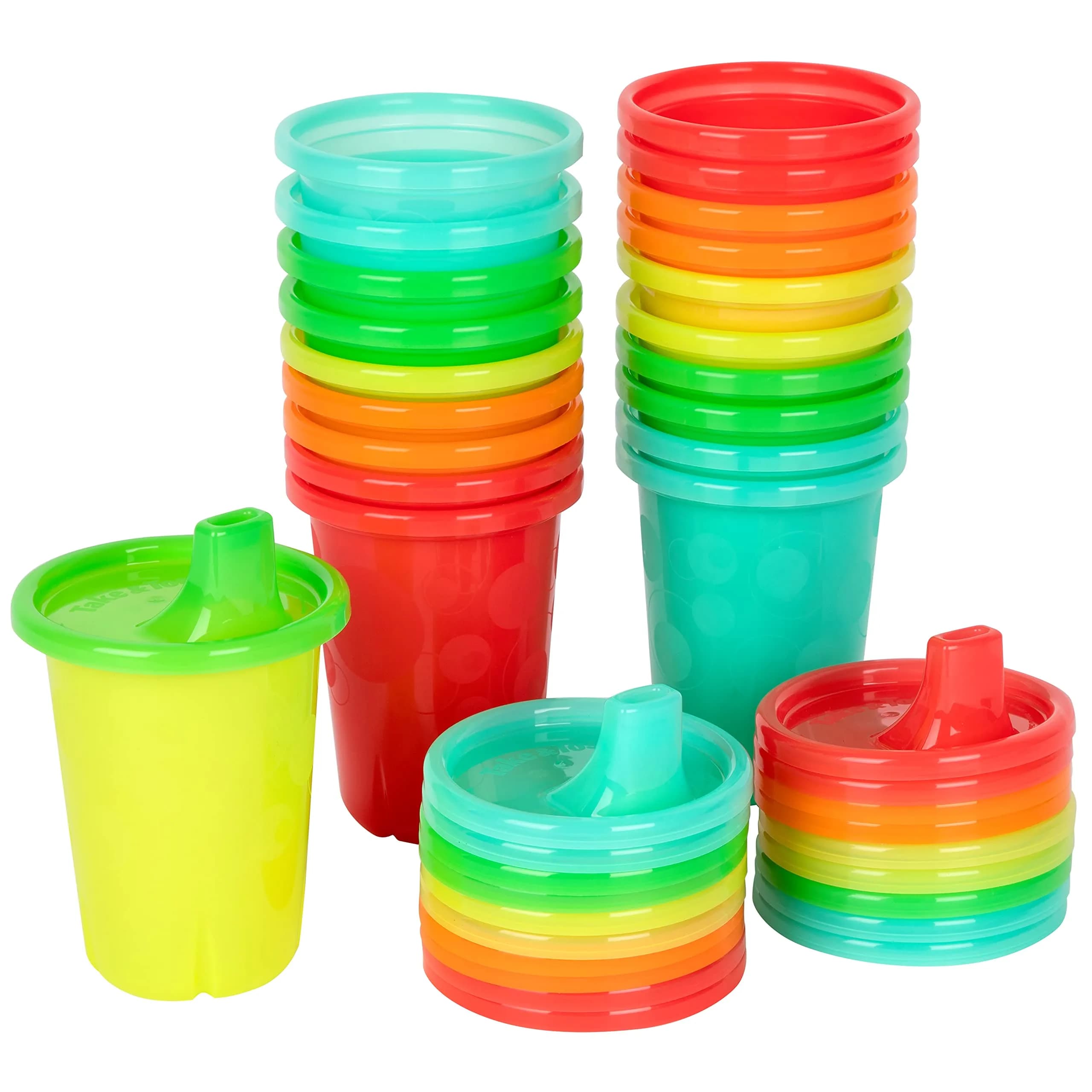 The First Years Take & Toss Spill Proof Sippy Cups - Rainbow Party Pack - 296ml (10 Fl Oz) - 20 Count - main product image