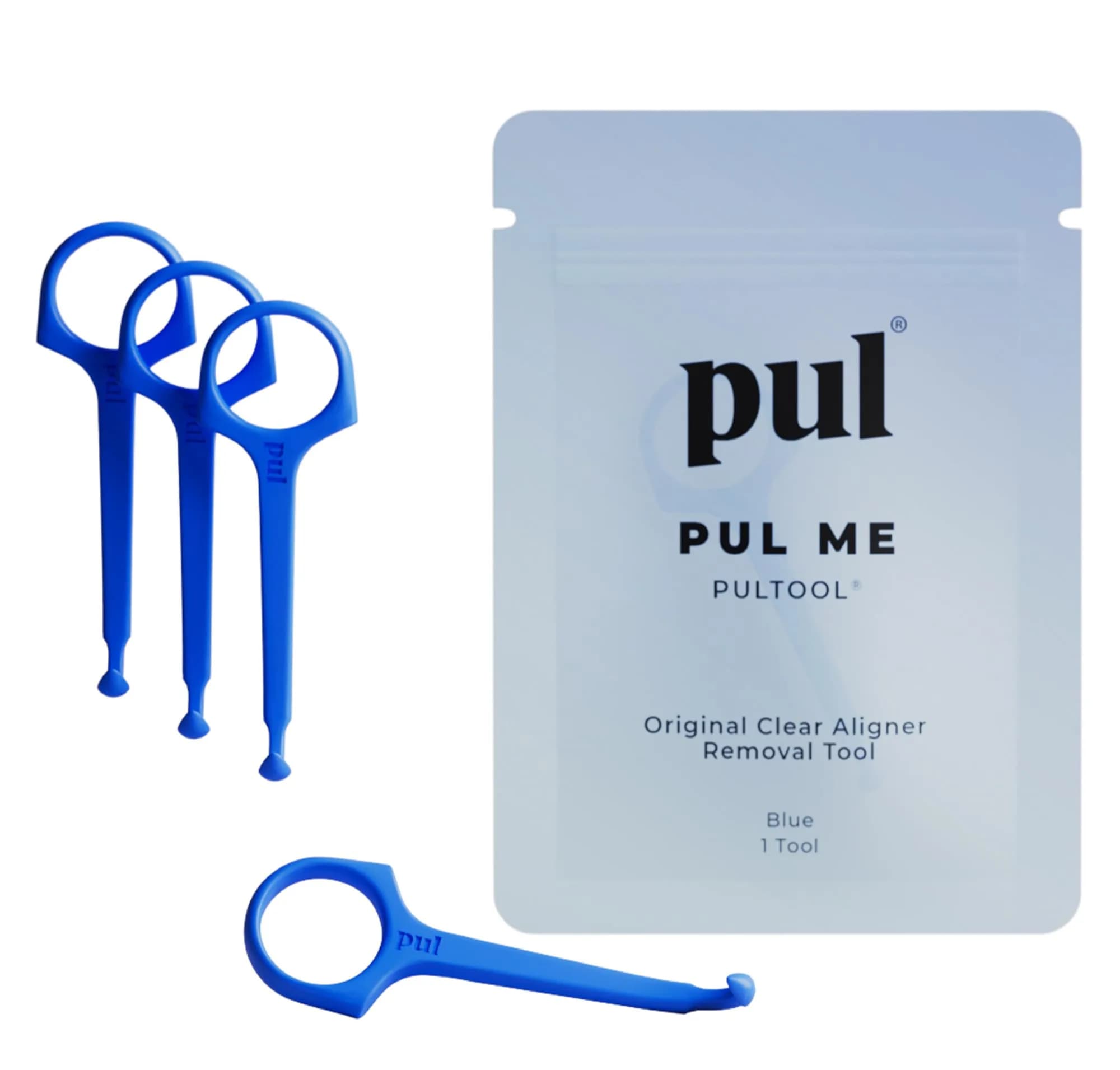The Pultool Aligner Removal Tool 4-Pack (Blue) | Hygienic & Easy Orthodontic Accessory - main product image