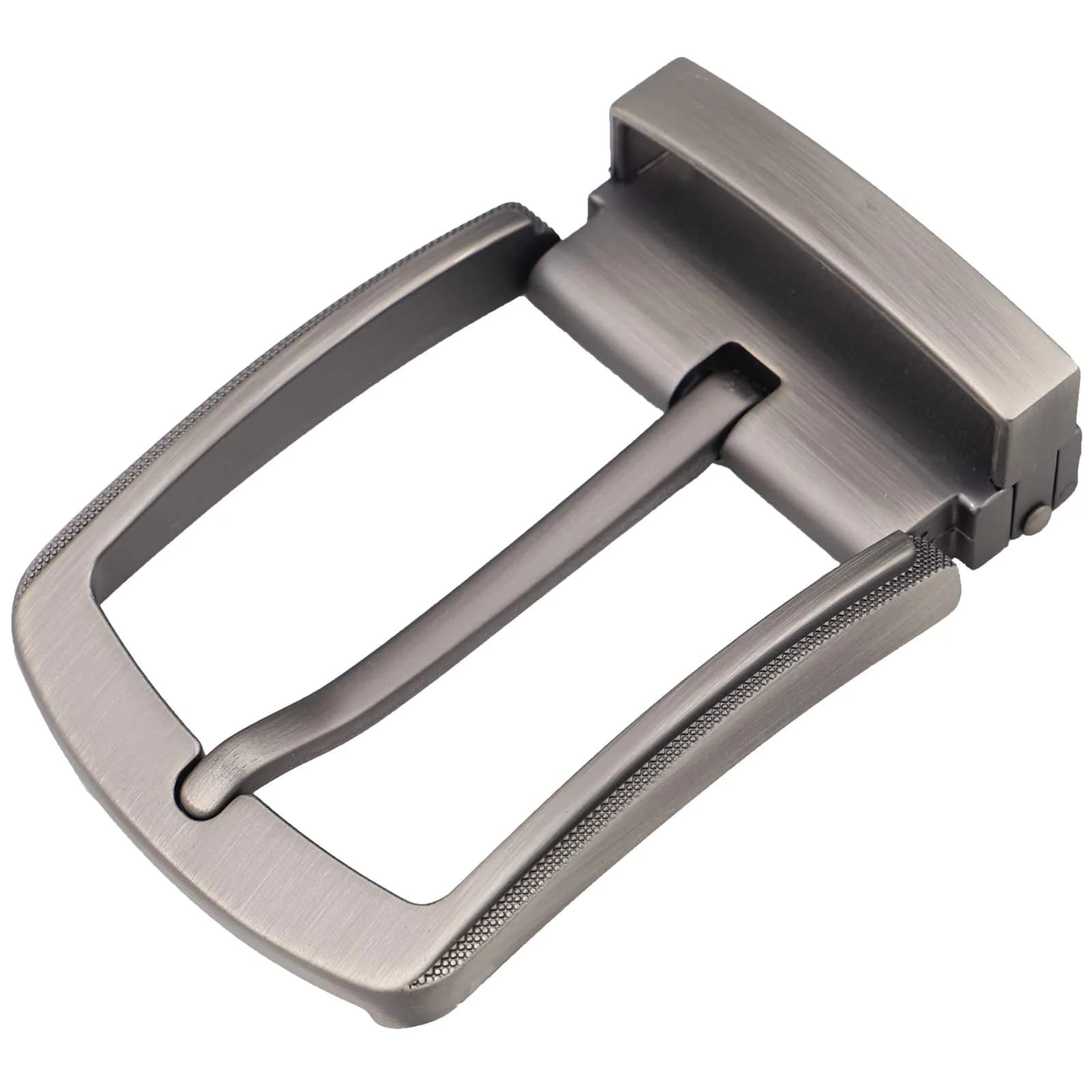 McFanBe Grey Single Prong Belt Buckle 38 mm (1.5 Inches) | Durable Alloy Replacement for Men & Women - main product image