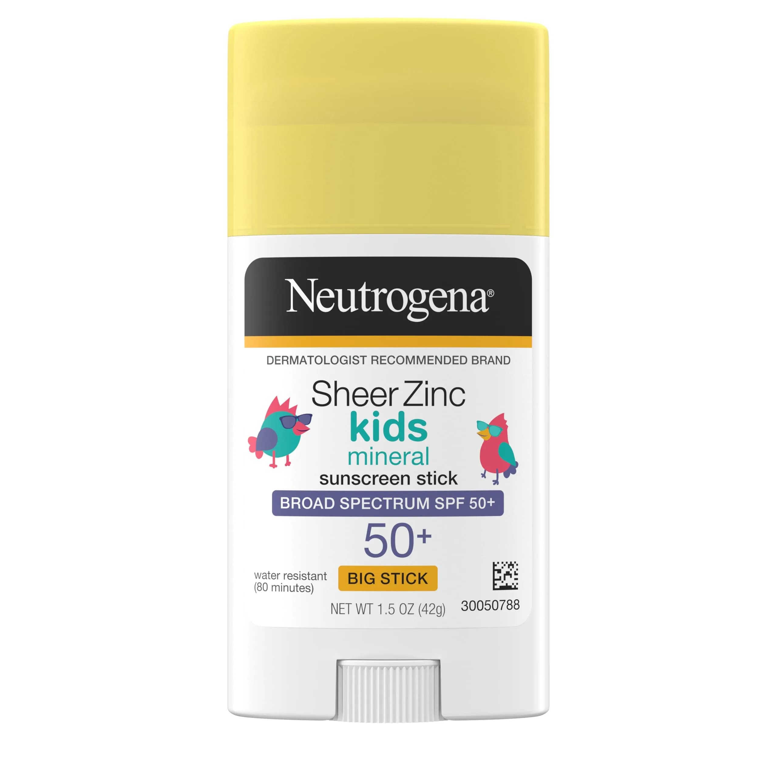 Neutrogena Sheer Zinc Oxide Kids Mineral Sunscreen Stick SPF 50+ | Residue-Free, Water Resistant Sun Protection - main product image