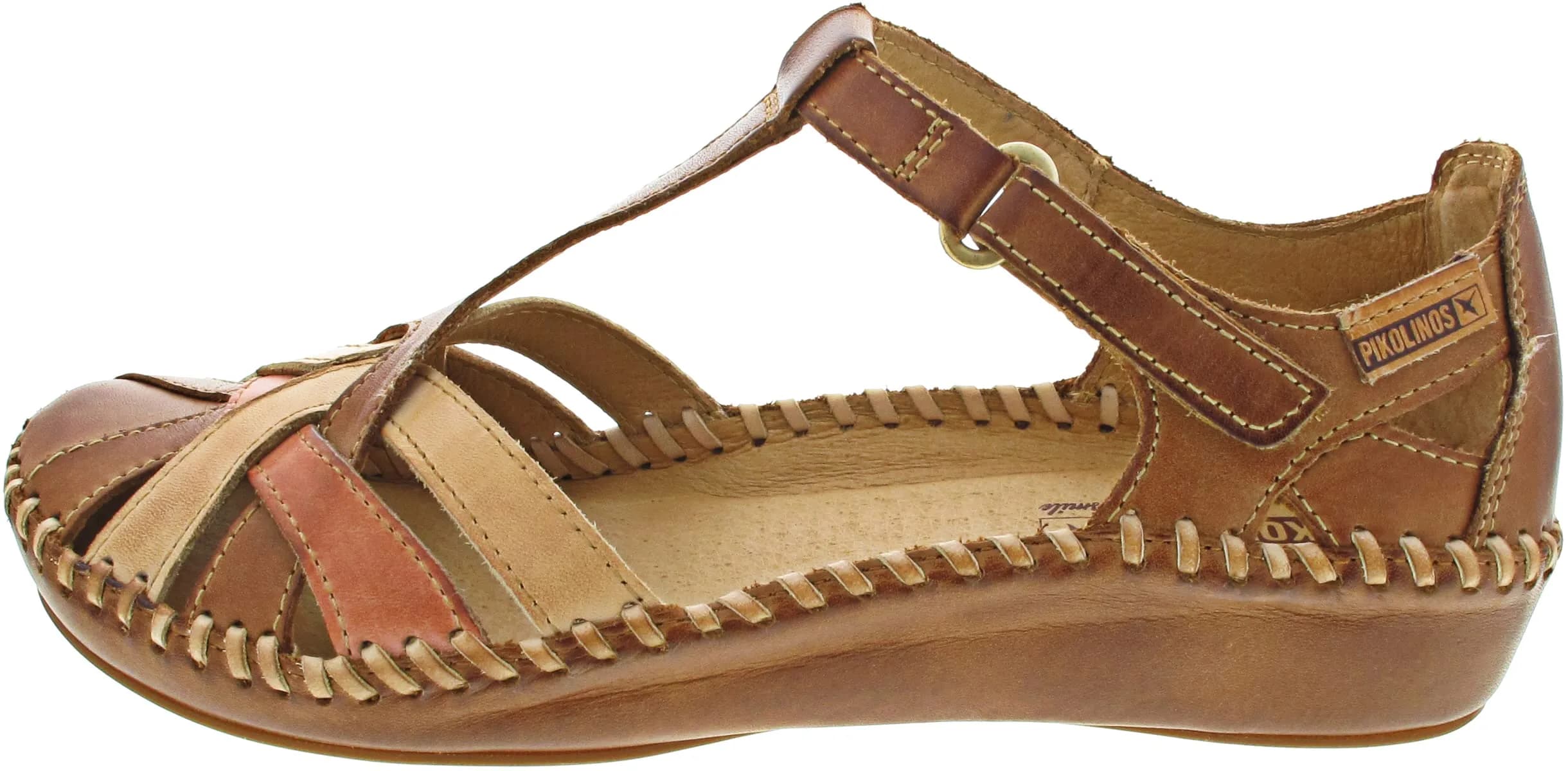 PIKOLINOS Puerto Vallarta Women's Semi-Closed Shoes 9-9.5 M US | Stylish 3cm Wedge, Leather Comfort