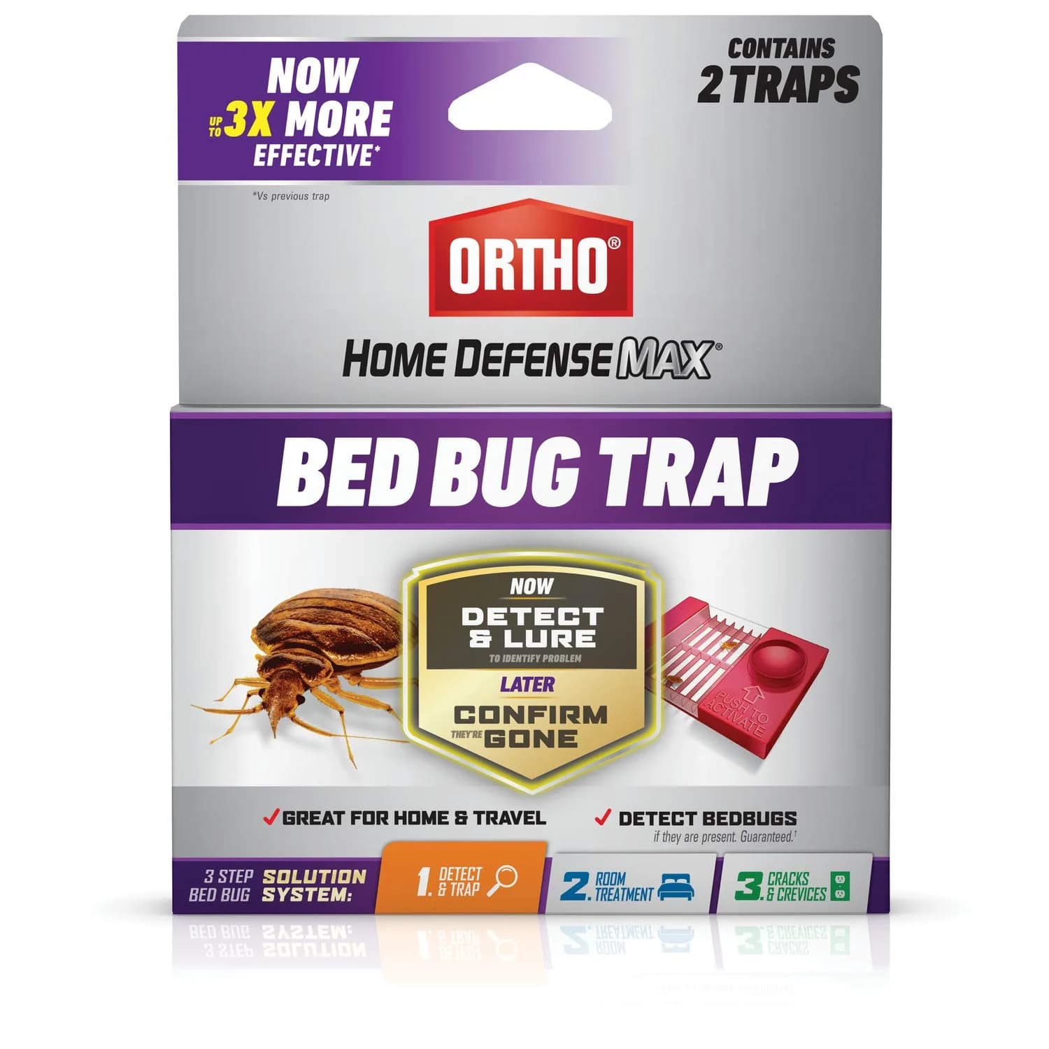 Ortho Home Defense Max Bed Bug Trap, 2 Traps | Detect & Trap Bed Bugs - main product image