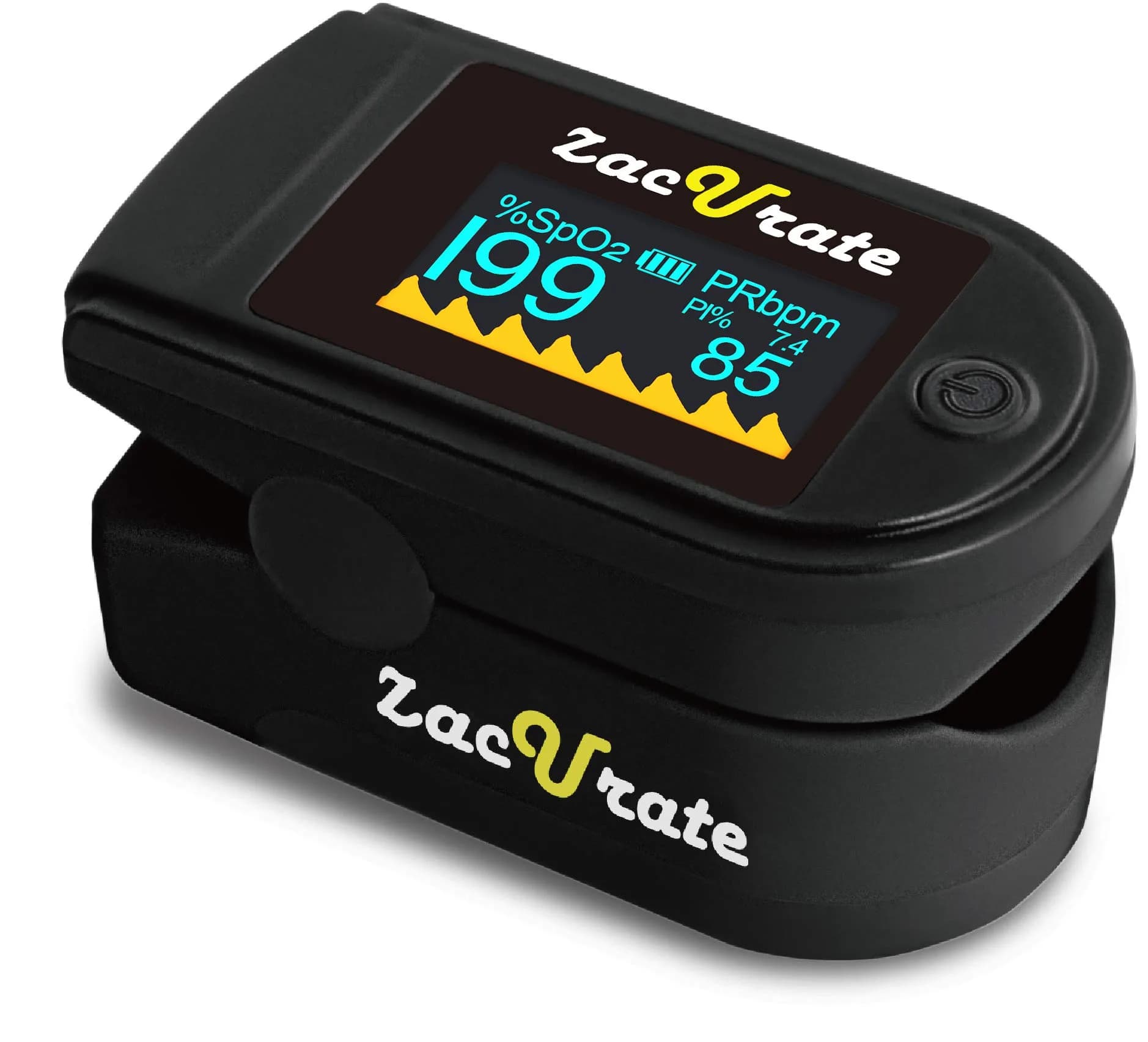 Zacurate 500C Fingertip Pulse Oximeter Blood Oxygen Monitor 1 Count | FDA Approved for Sports & Aviation - main product image