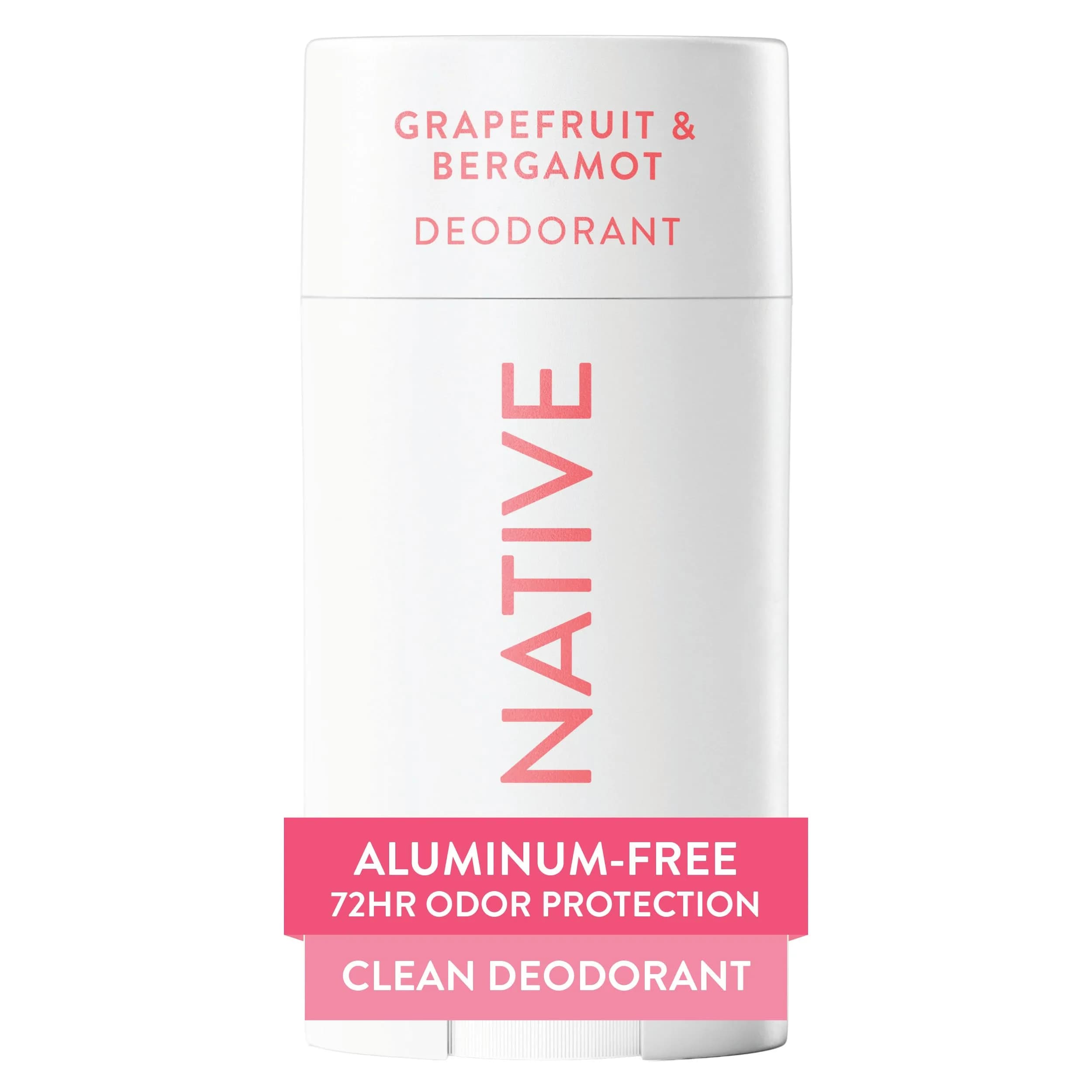 Native Grapefruit & Bergamot Natural Deodorant Stick 77g (2.65oz) | 72-Hour Odor Protection - main product image