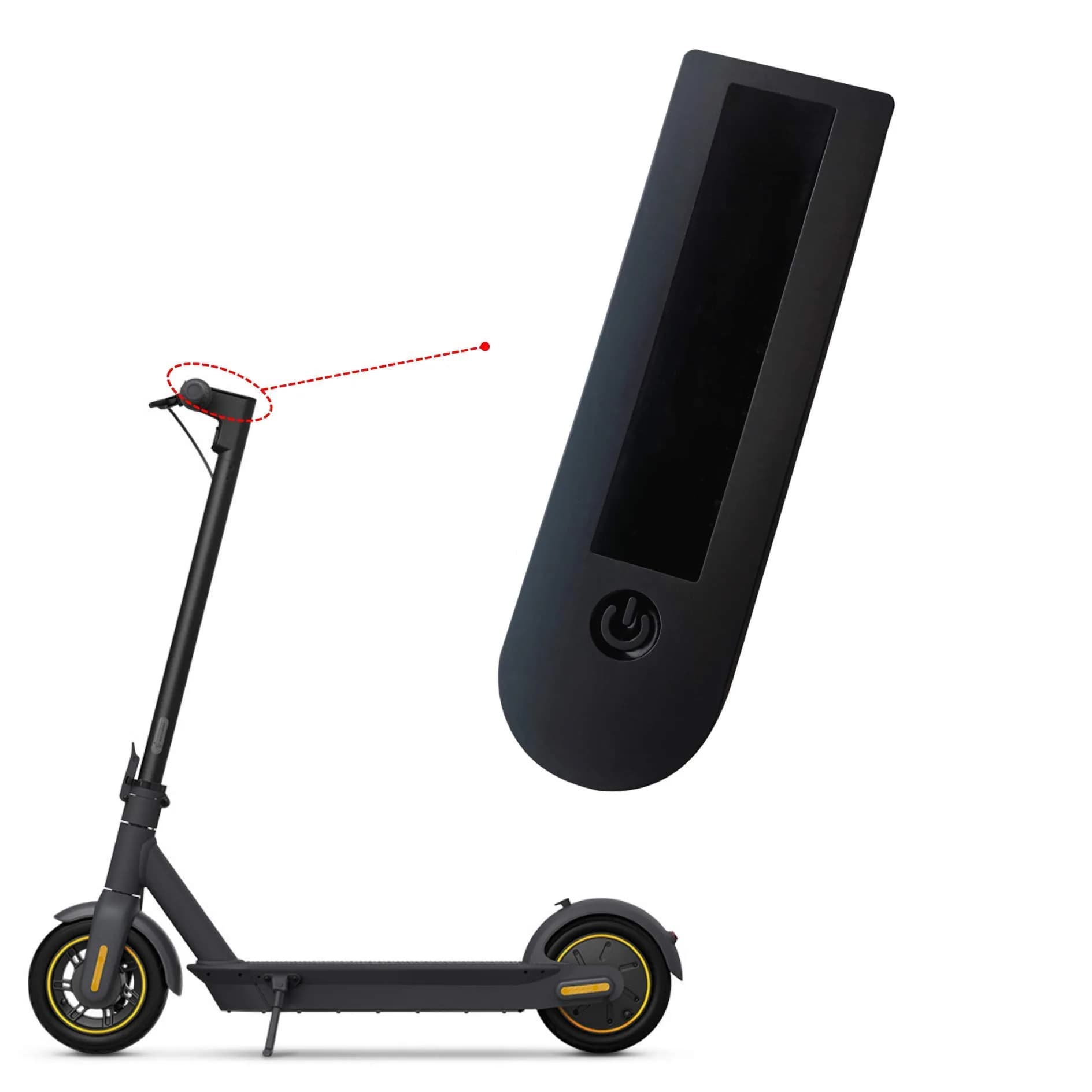 MORICHS Waterproof Dashboard Cover Shell for Segway Ninebot MAX Electric Scooter | Silicone Protective Case