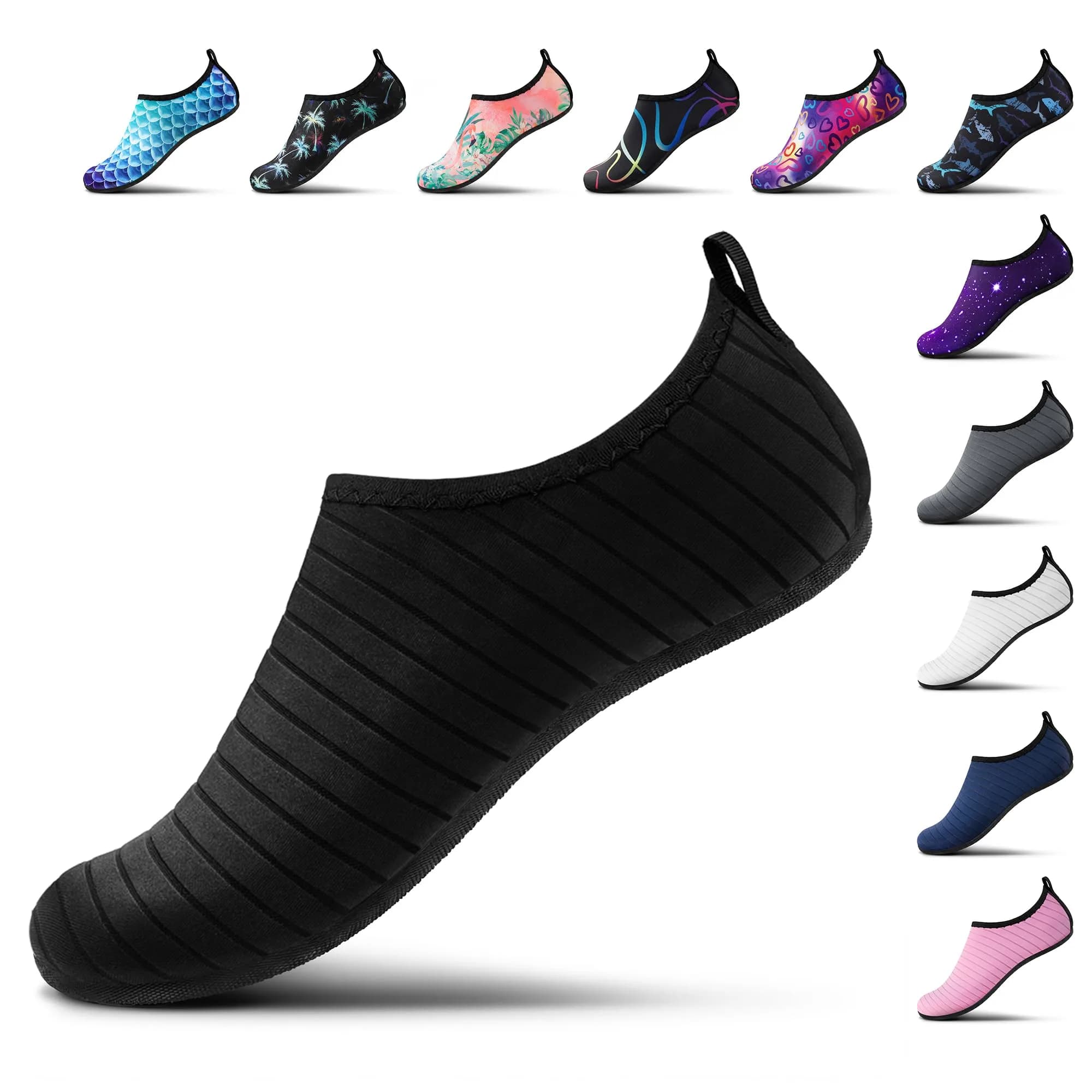 SEEKWAY Water Shoes Women Men Adult Quick-Dry Aqua Socks Non Slip Black SK002(U) | 330g (0.73lb) - main product image