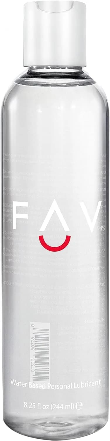 FAV Water Based Luxury Personal Lubricant 8.25 Fl Oz | Natural Feeling for Couples