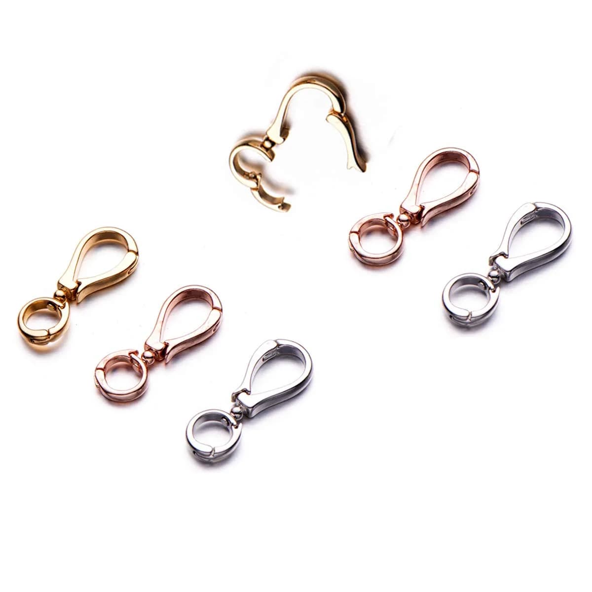 Zpsolution Swivel Bails for Pendants, Dual Ended Connector Charm | Interchangeable Jewelry Clasp (70-120 chars)