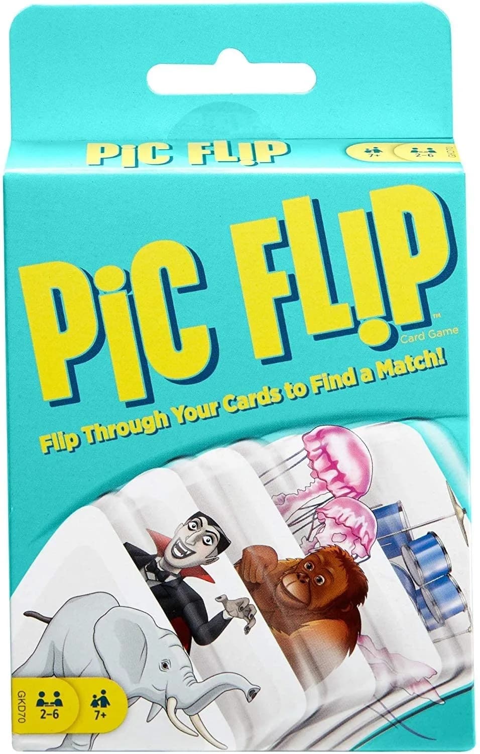 Mattel Games Pic Flip Card Game for 2-6 Players | Fast-Paced Matching Fun - main product image