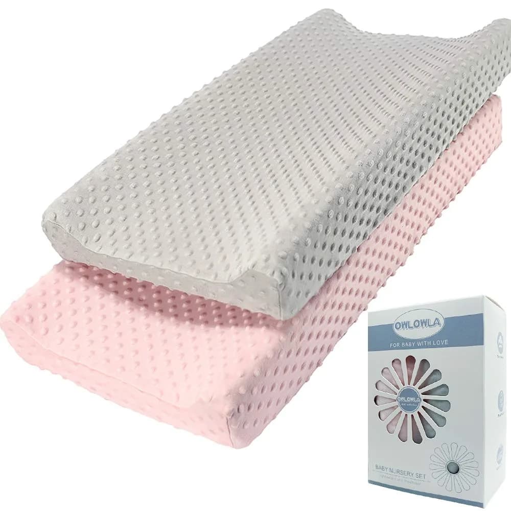 Owlowla Changing Pad Cover 16x32 Inch | Ultra-Soft Minky Baby Table Sheets for Boys & Girls - main product image