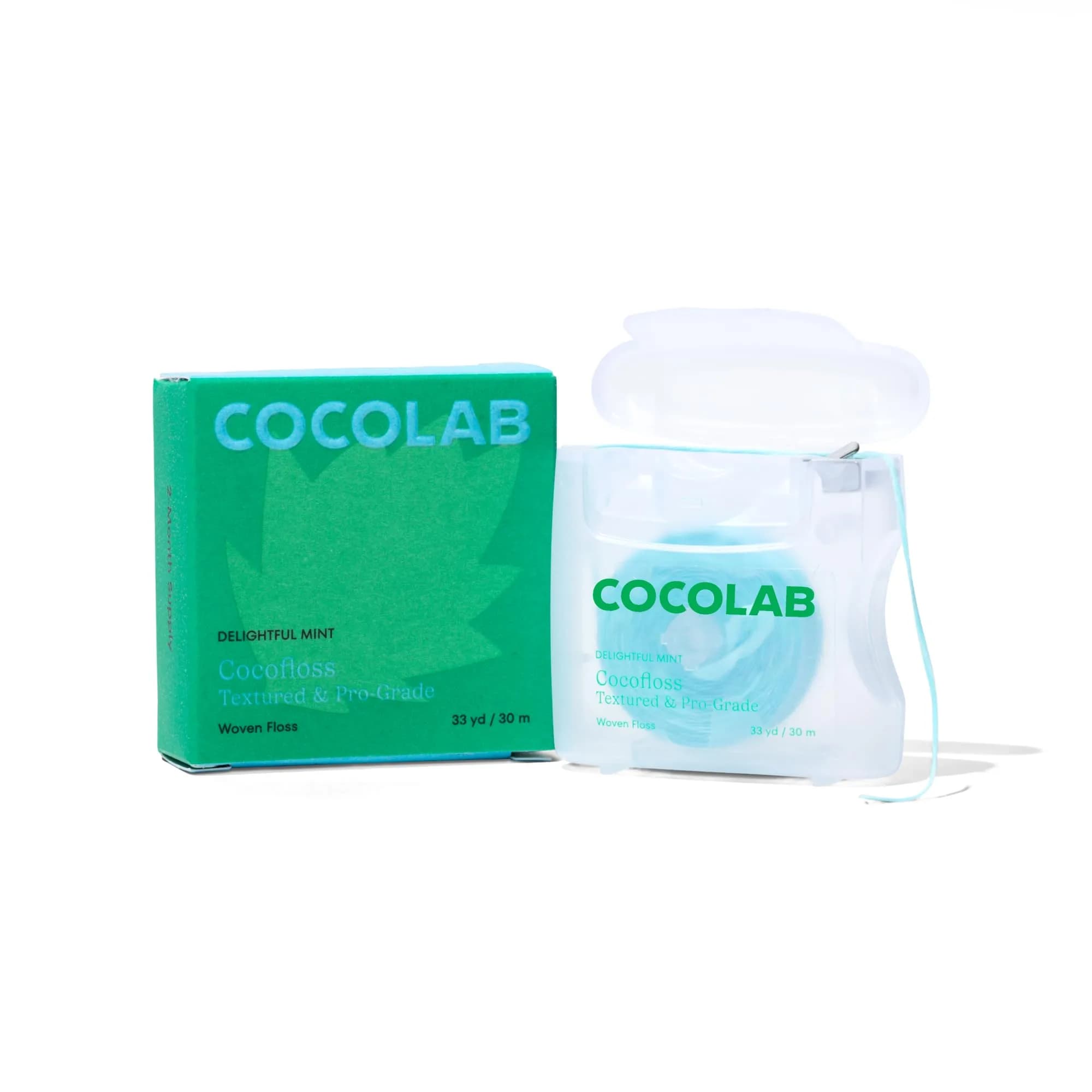 Cocolab Cocofloss Expanding Woven Dental Floss Mint 99ft (Pack of 1) - main product image