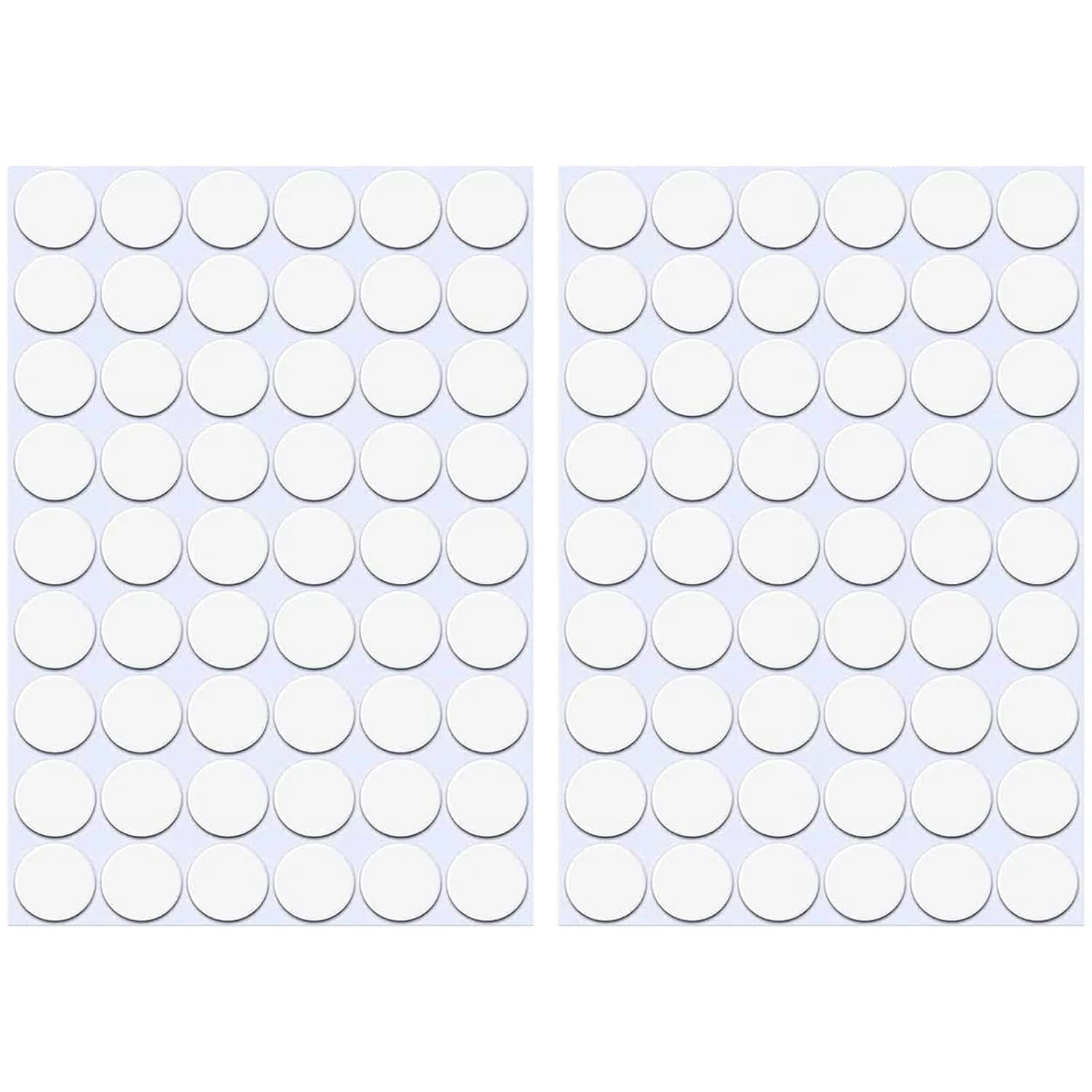 ZXUEZHENG Self-Adhesive Screw Hole Stickers White 21mm (0.83") | Covers Furniture Screw Holes - main product image