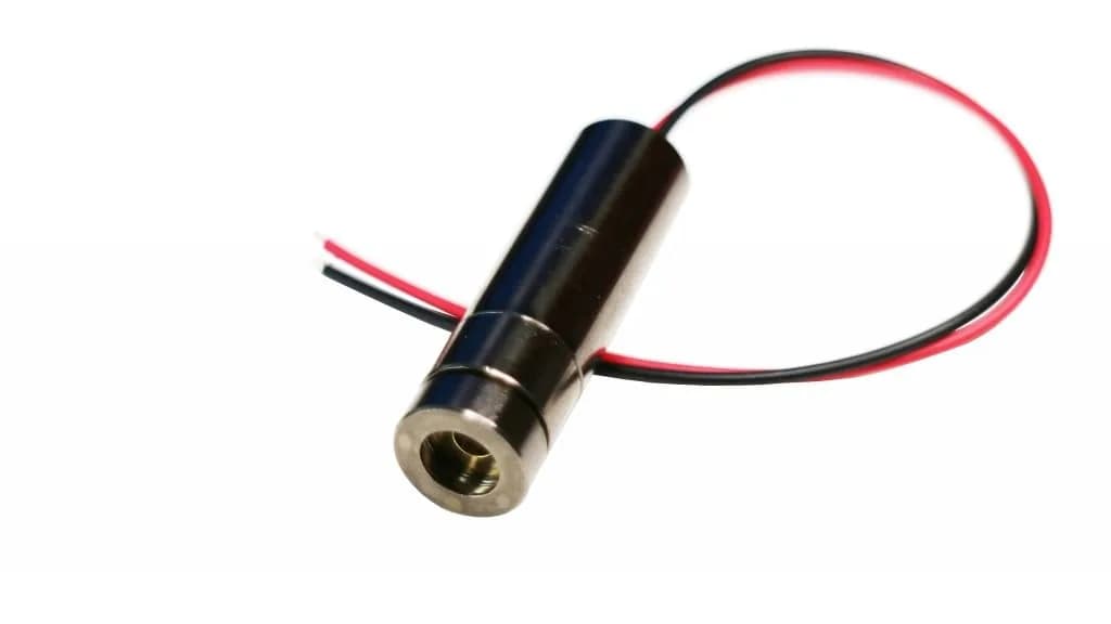 Qiaoba 405nm Violet Purple Diode Module with Brass Housing | Focusable Dot Laser - main product image