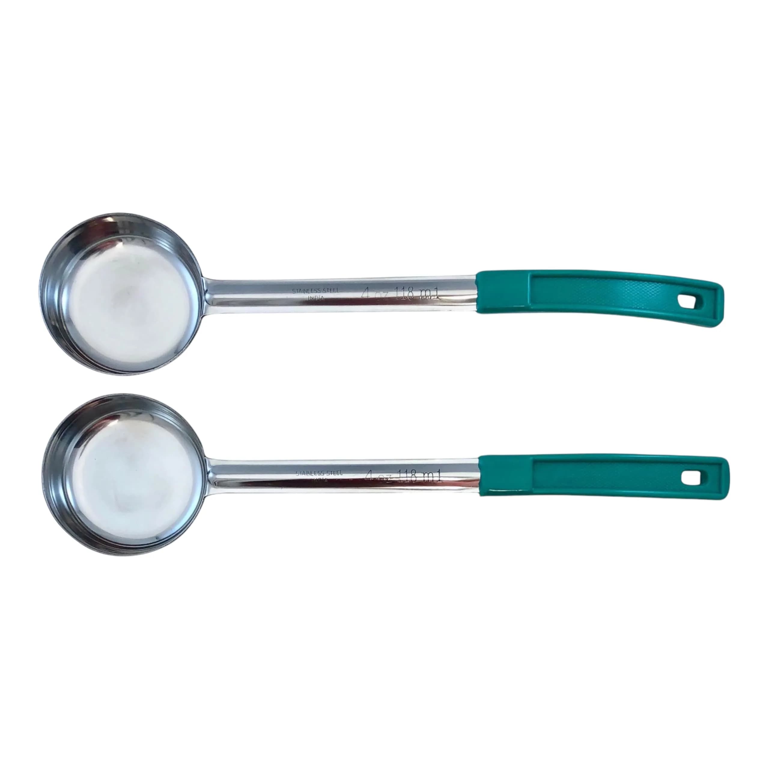 Habanerofire 4 oz Slotted Stainless Steel Portion Control Ladle Spoodle - Pack of 2 | Commercial Grade for Draining & Serving Pasta, Veggies