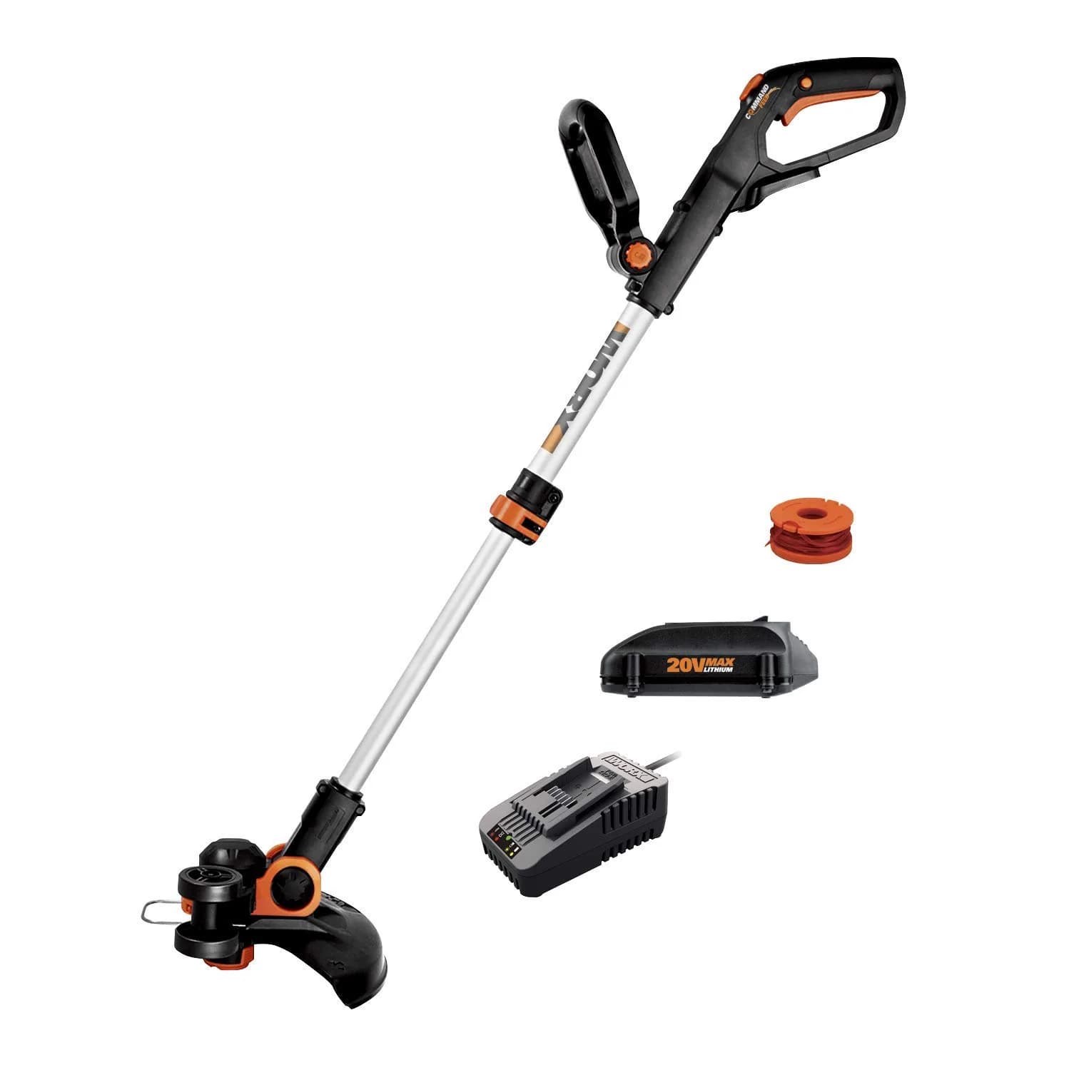 WORX 20V 12" Cordless String Trimmer & Edger | 2-in-1, Lightweight, Battery-Powered