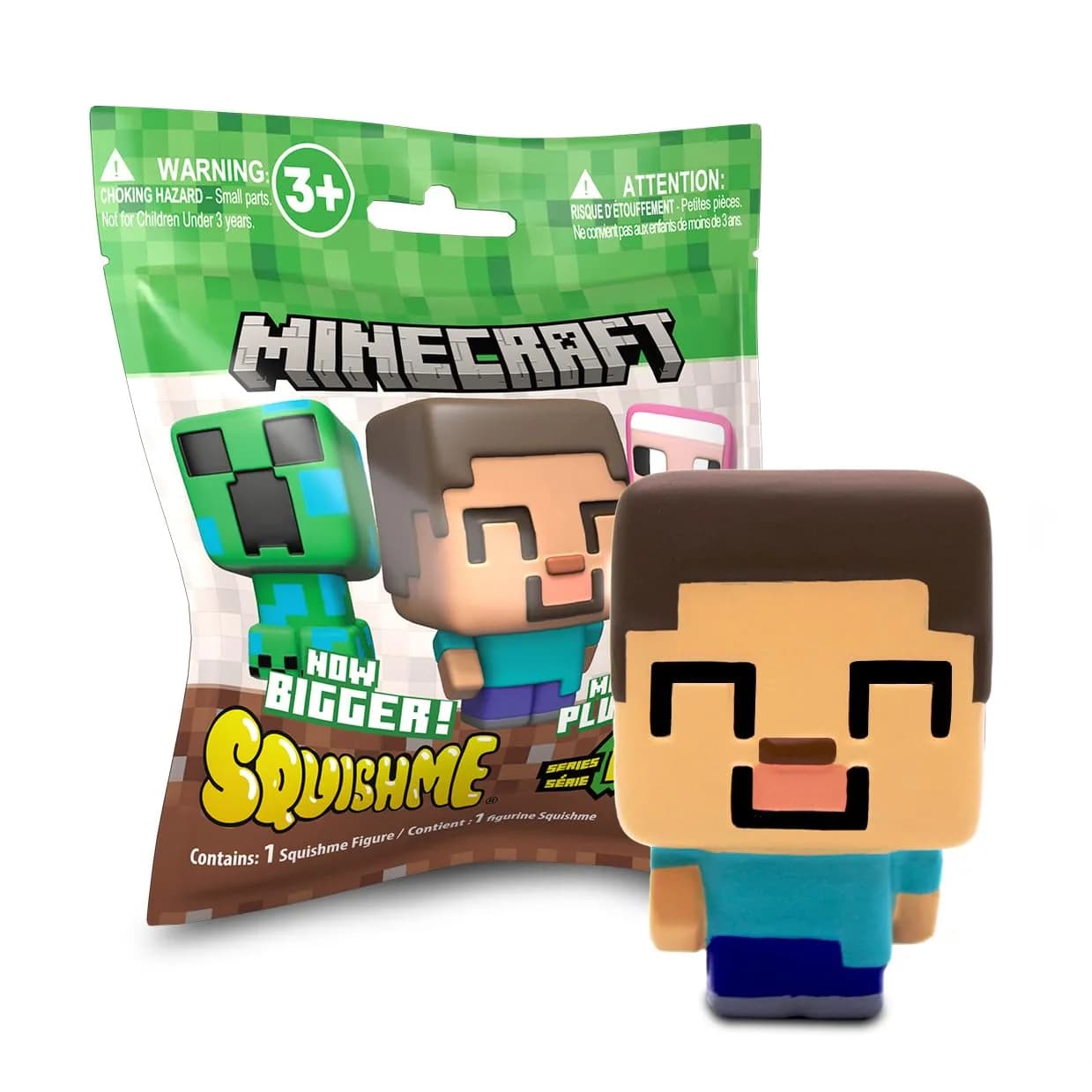 Just Toys – Minecraft SquishMe Blind Bag Squishy Toy, 3.5 inches | Stress Relief & Collectible Fun