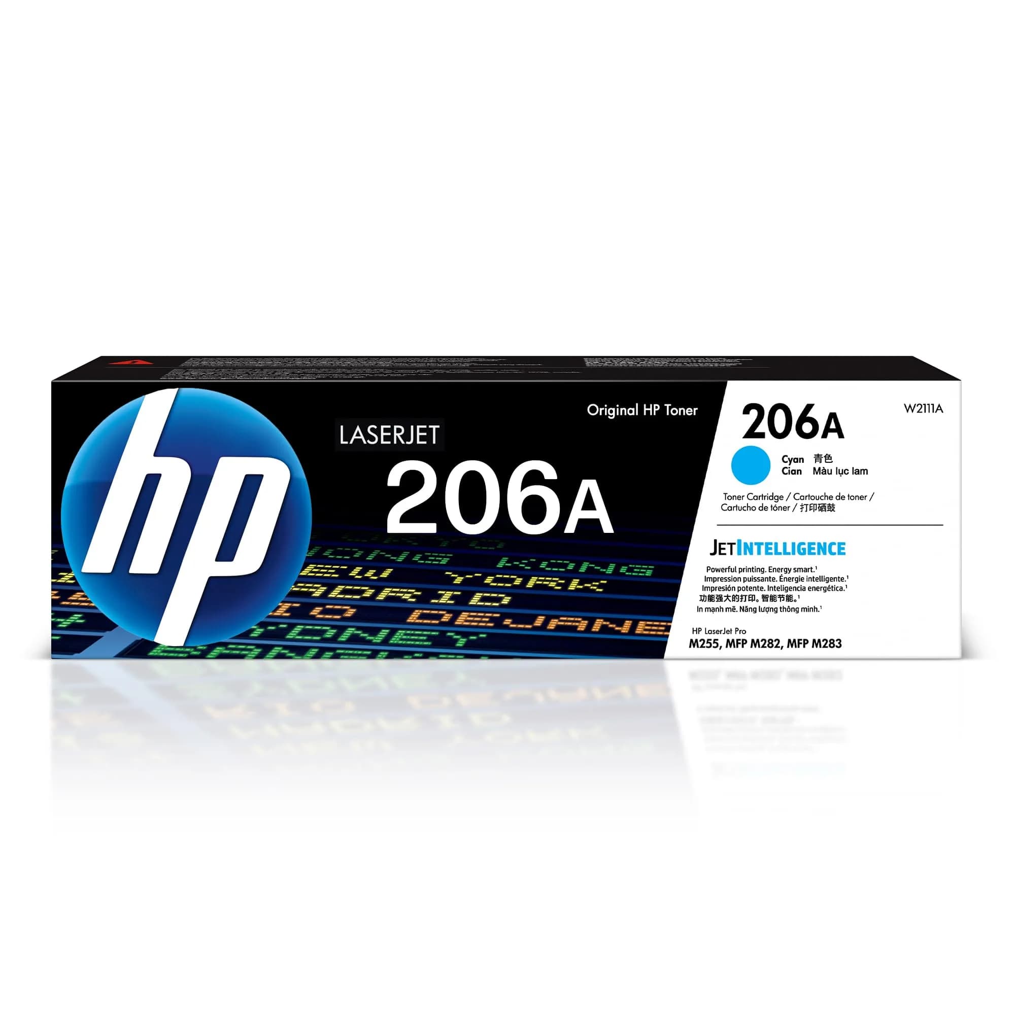 HP 206A Cyan Toner Cartridge W2111A | Authentic USA Import for HP Color LaserJet Pro Printers - main product image