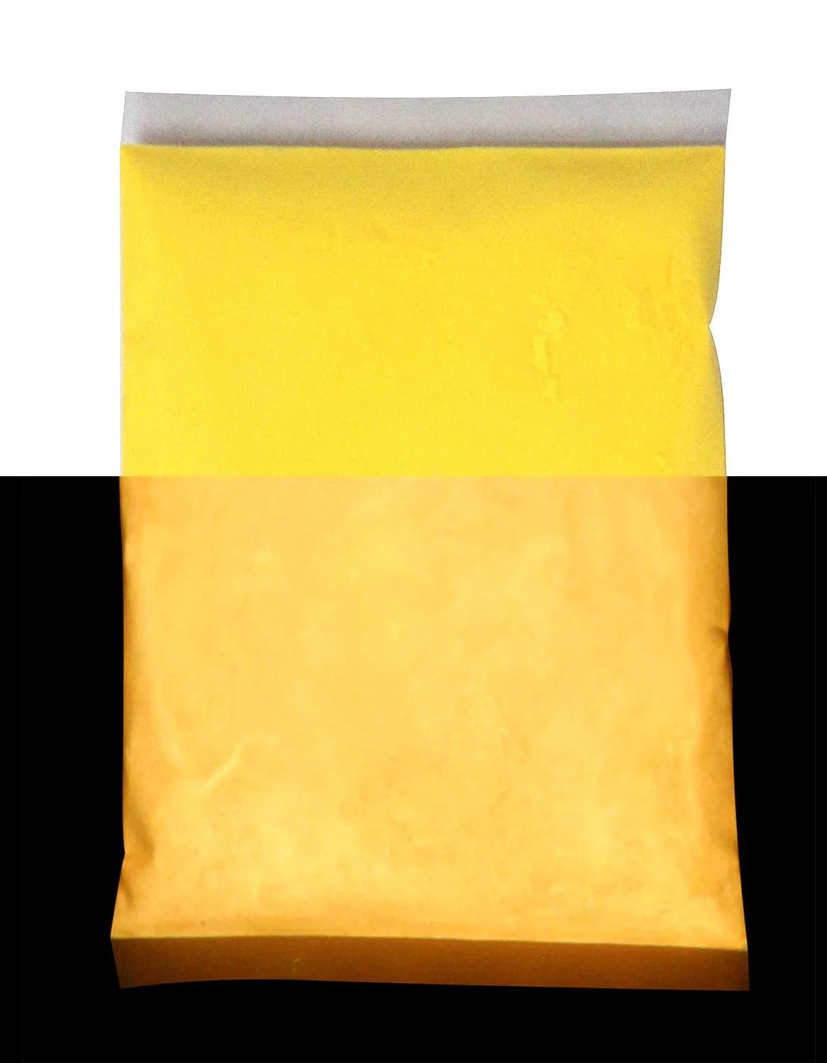 Glomania Glow in The Dark Neutral Invisible Strontium Aluminate Pigment Powder 2oz | Bright Yellow/Orange