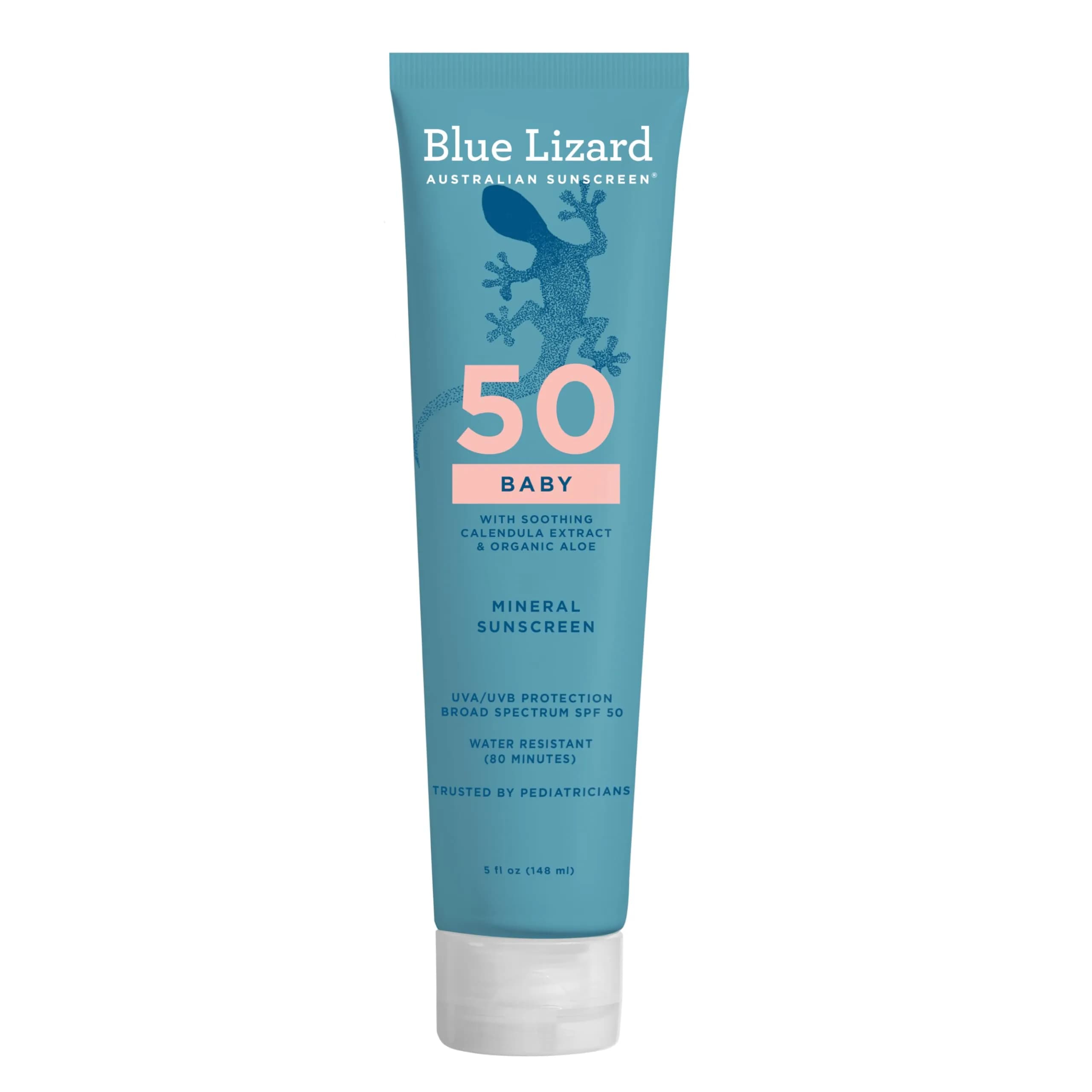 Blue Lizard Baby Mineral Sunscreen SPF 50+ 148ml (5 Fl Oz) | Fragrance-Free, Water-Resistant, Reef-Safe - main product image